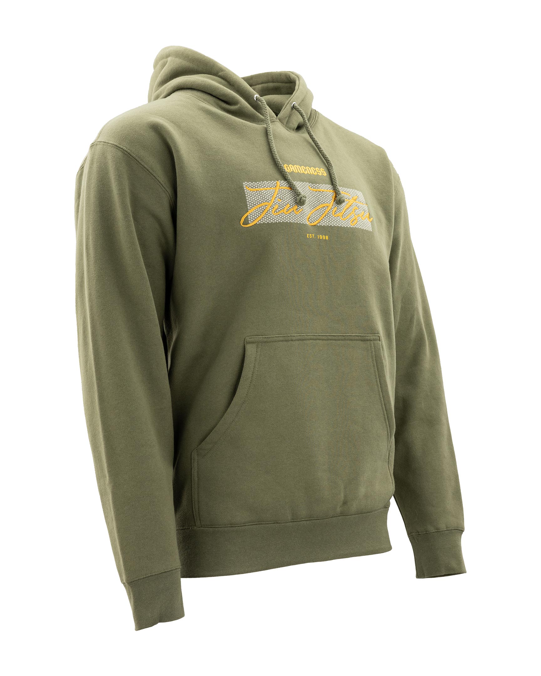 Gameness Roll With Us Hoodie Army Green