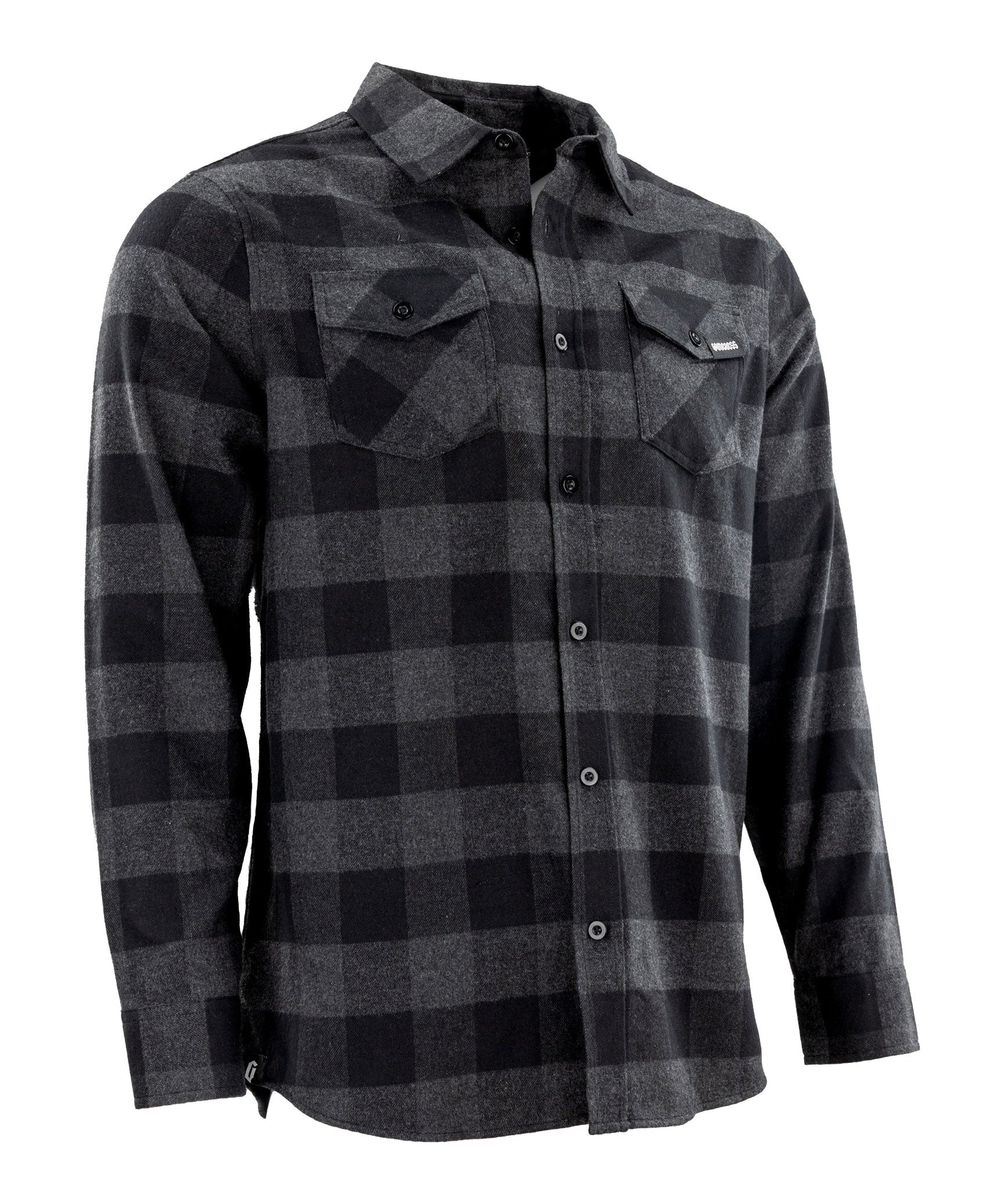 Gameness Roll Call Men's Flannel Shirt Black Grey