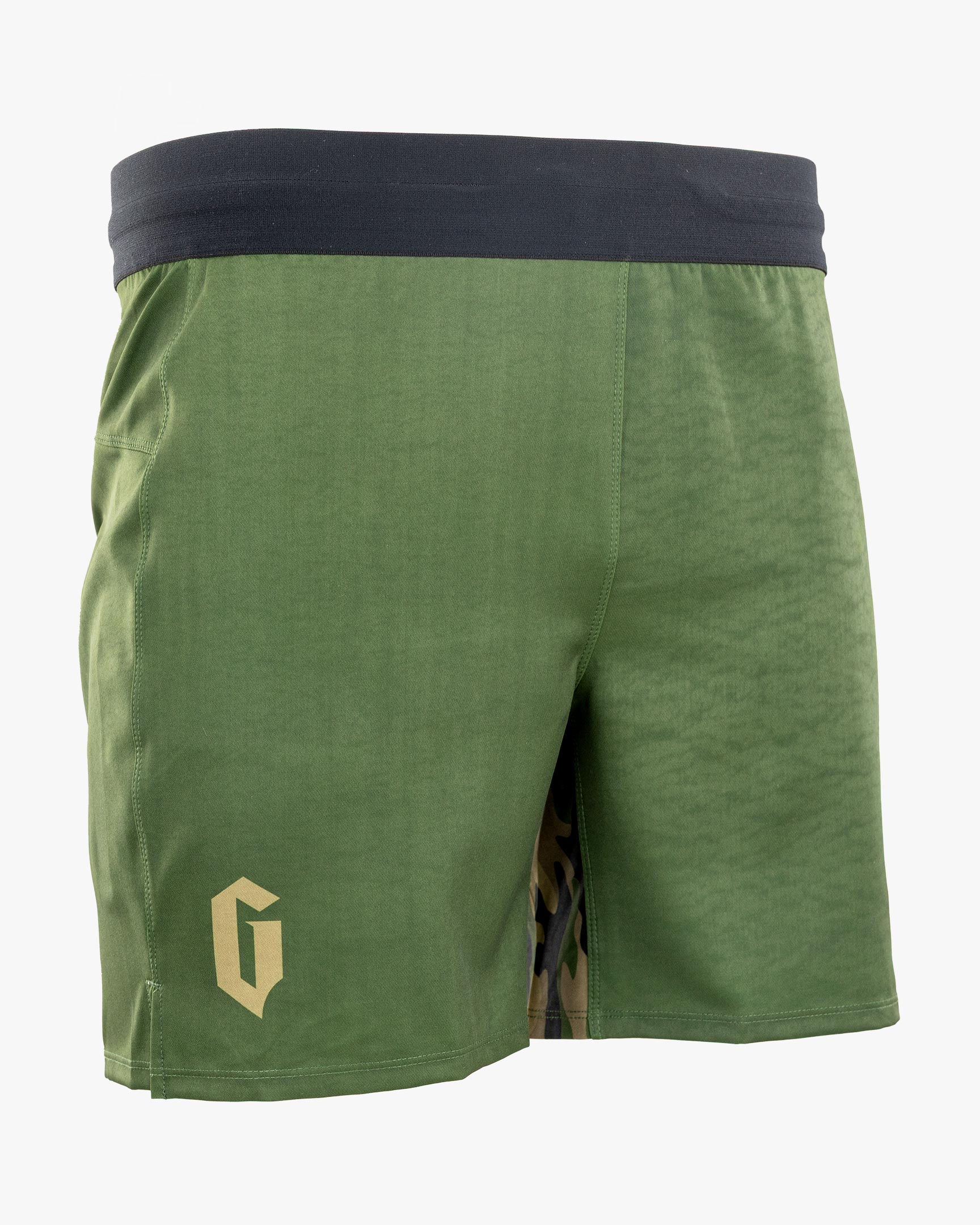 Gameness Men's Combate Unlined Grappling Shorts Olive