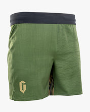 Gameness Men's Combate Unlined Grappling Shorts Olive