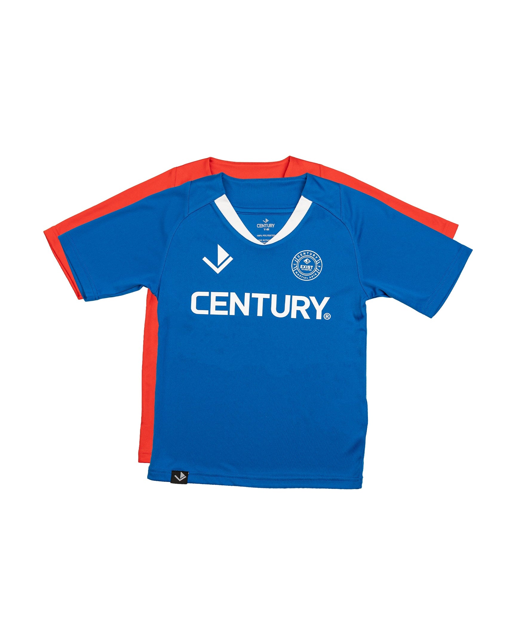 Youth V-Neck Training Tee Youth S Blue
