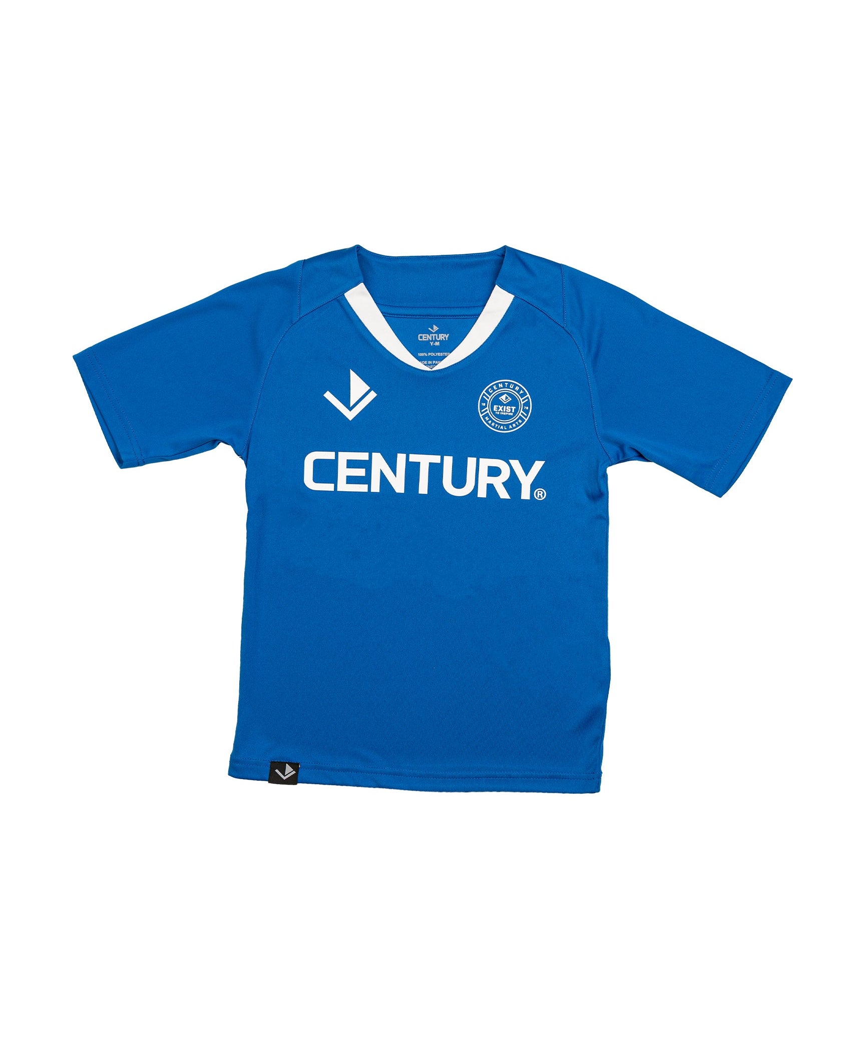 Youth V-Neck Training Tee Blue