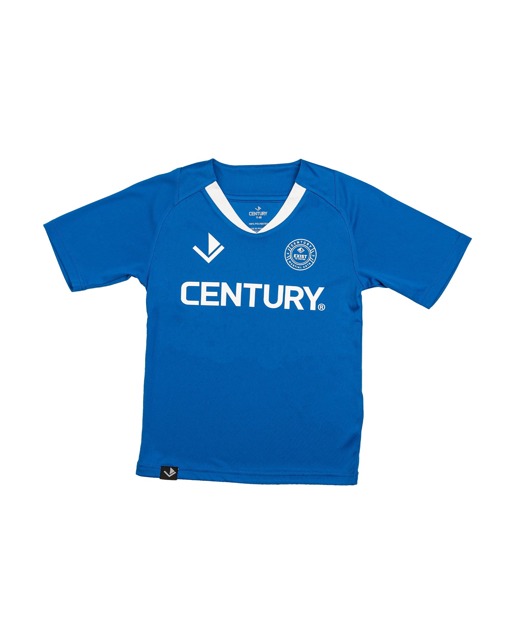 Youth V Neck Training Tee Blue