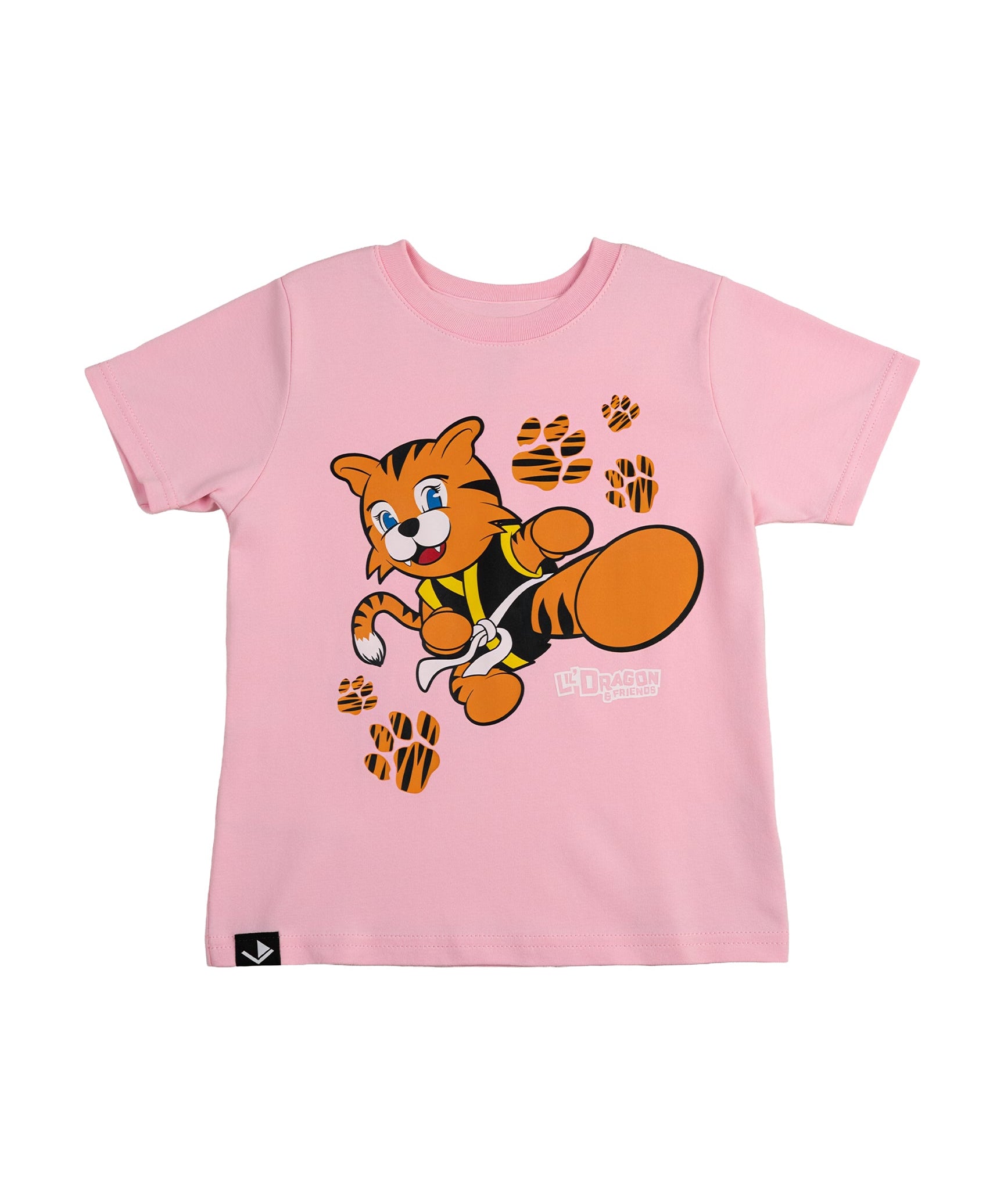 Lil' Dragon and Friends Tiger Tee Pink