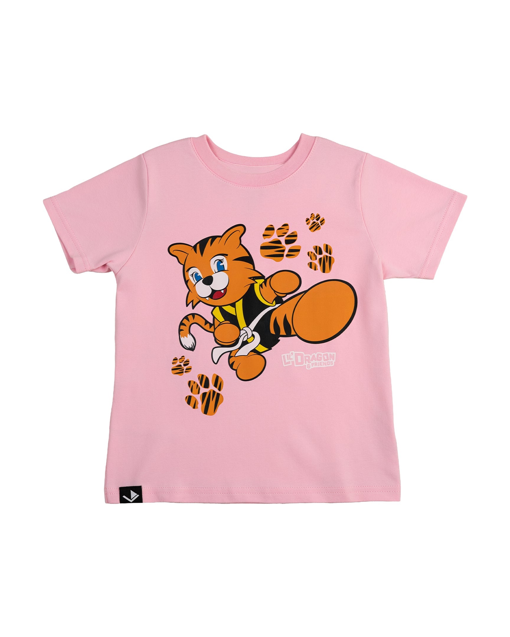 Lil' Dragon and Friends Tiger Tee Pink