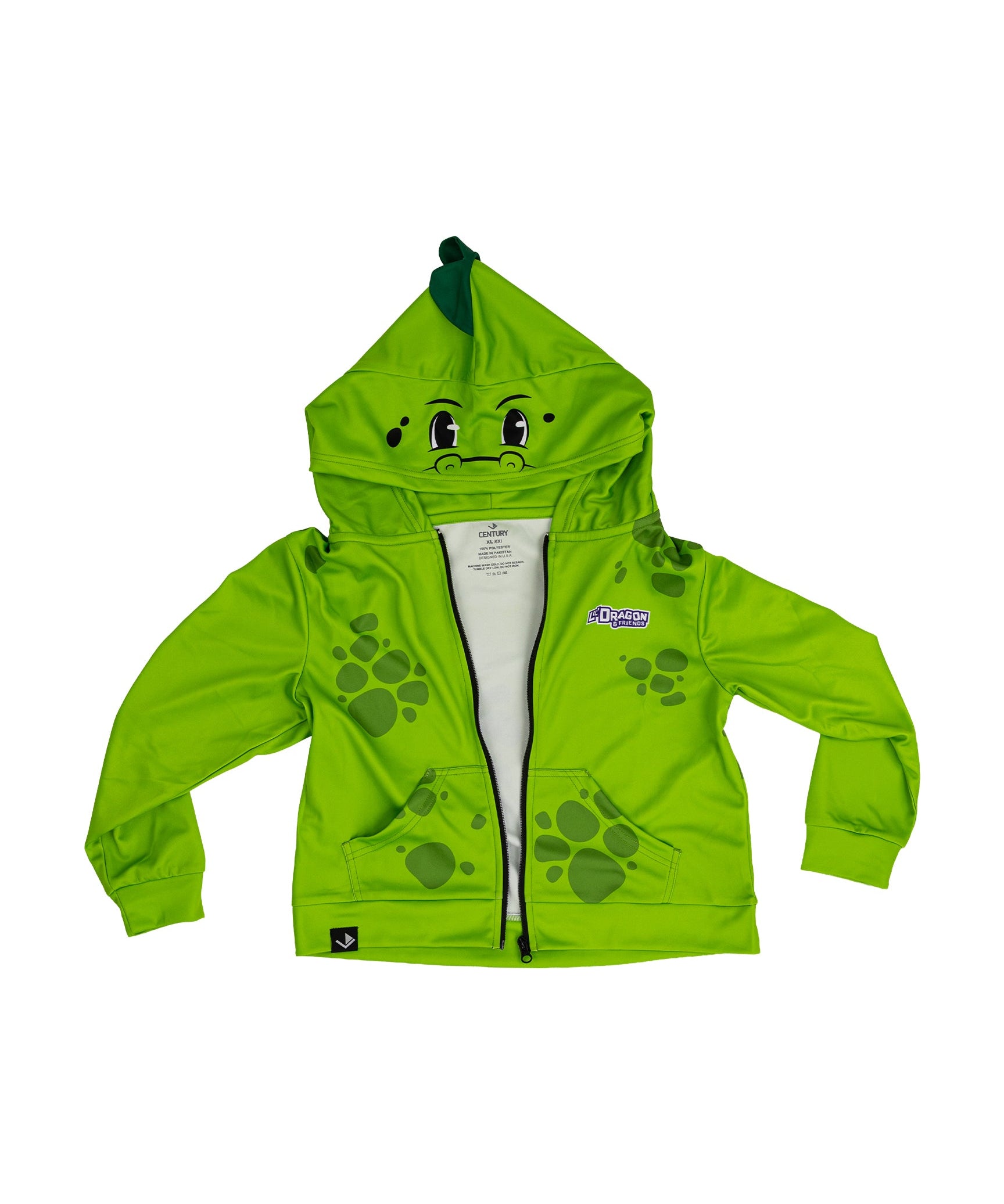 KIDS LIL DRAGON ZIP FRONT HOODIE