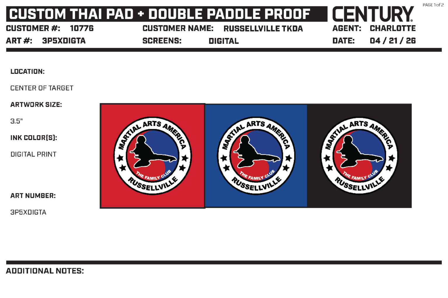 CUSTOM THAI PAD, Blue