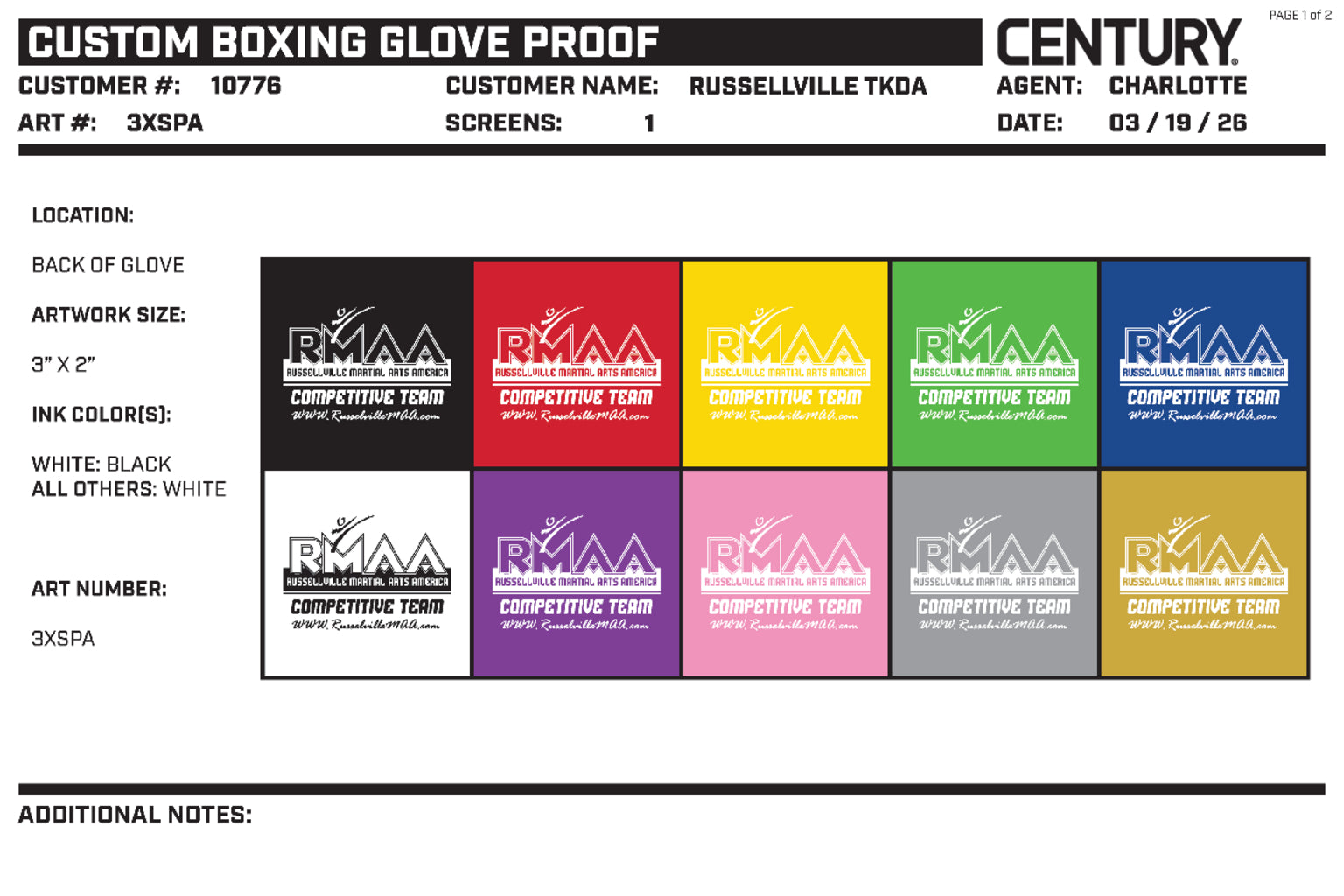 Custom Boxing Glove, Pink