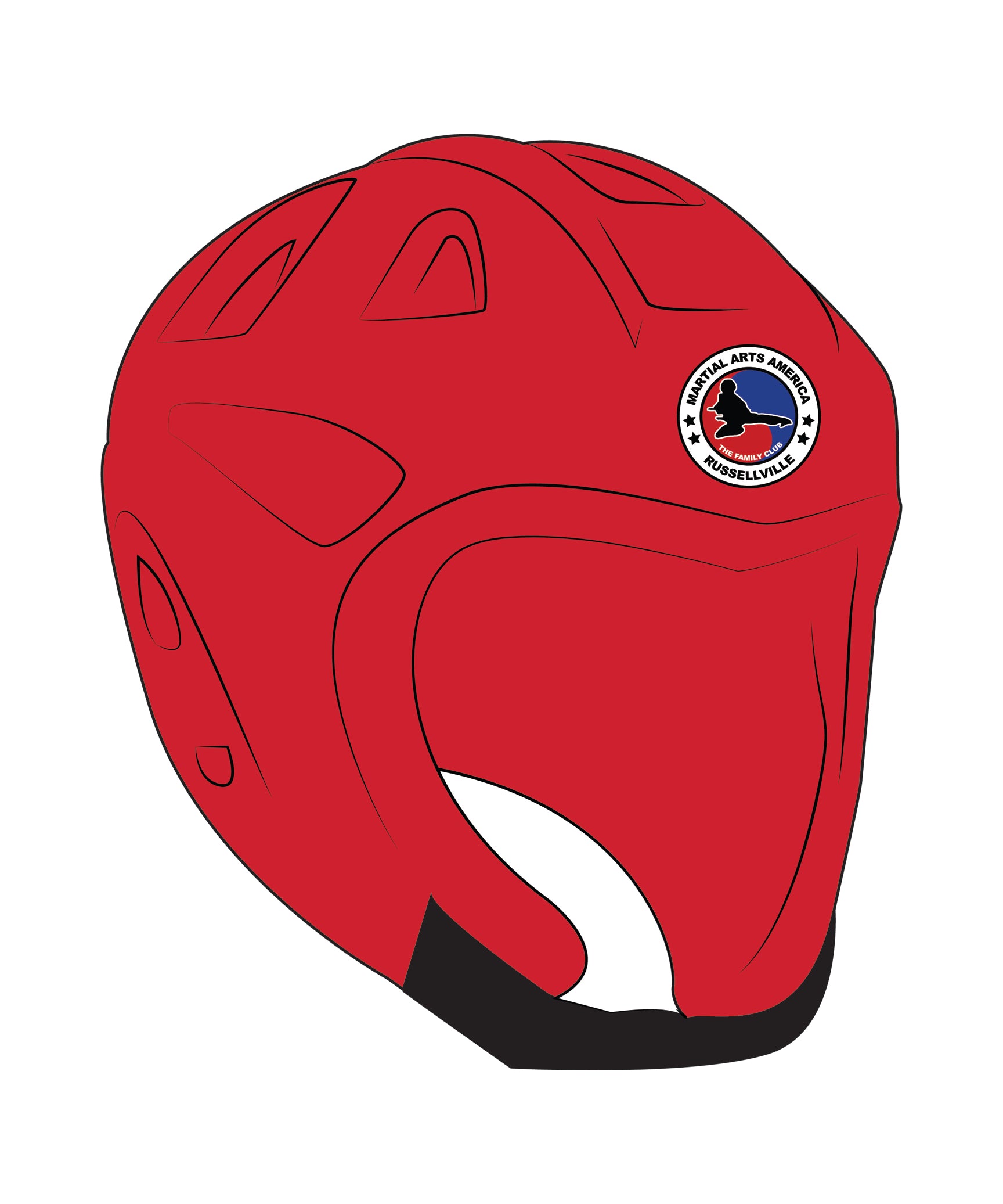 C-gear Evolution Headgear-custom, Red