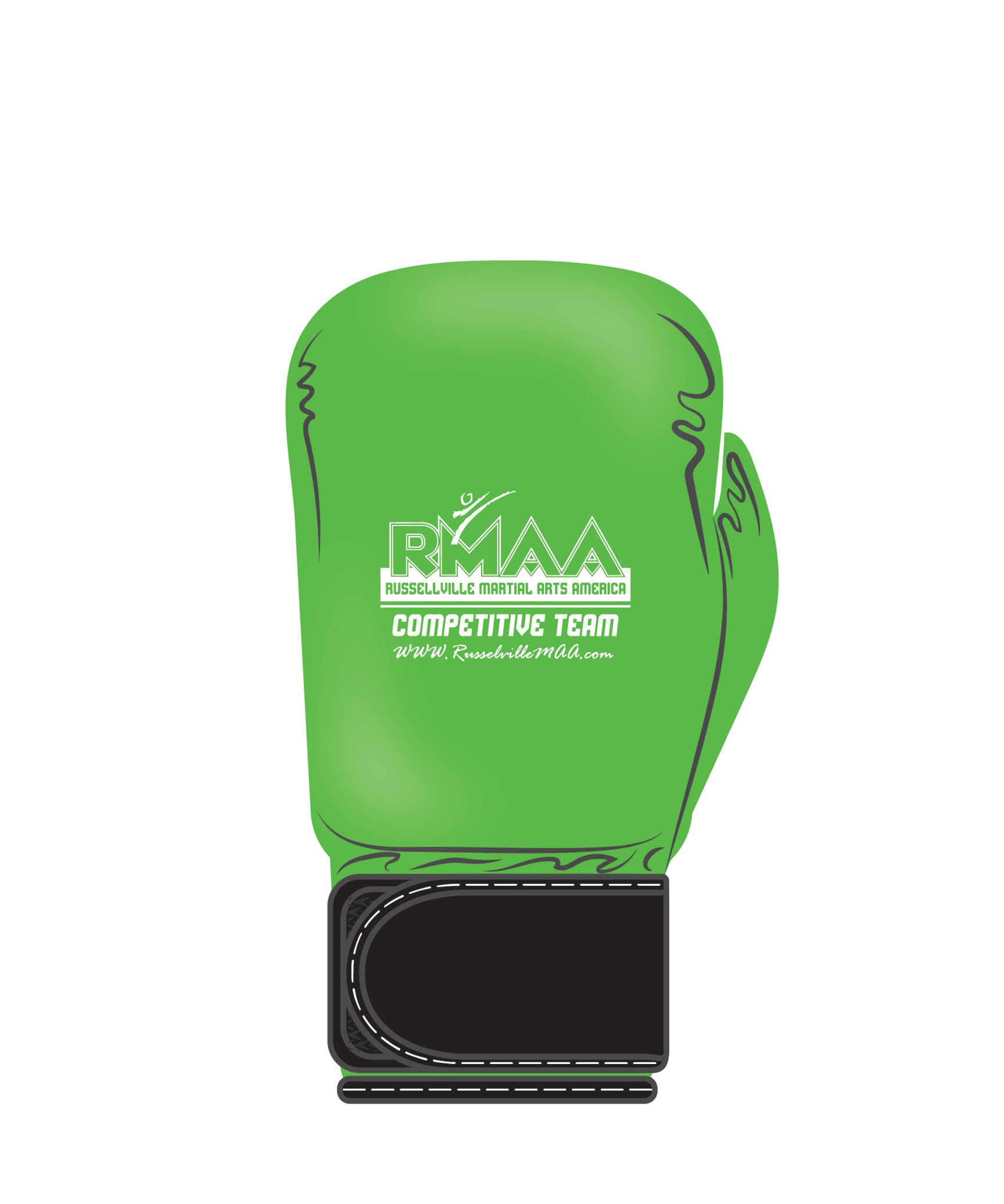 Custom Boxing Glove, Neon Green