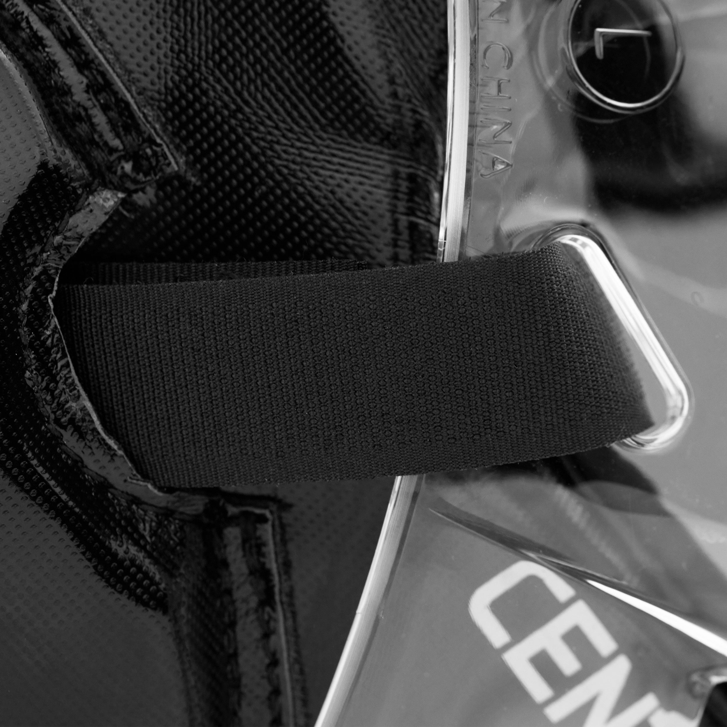 close up of velcro strap