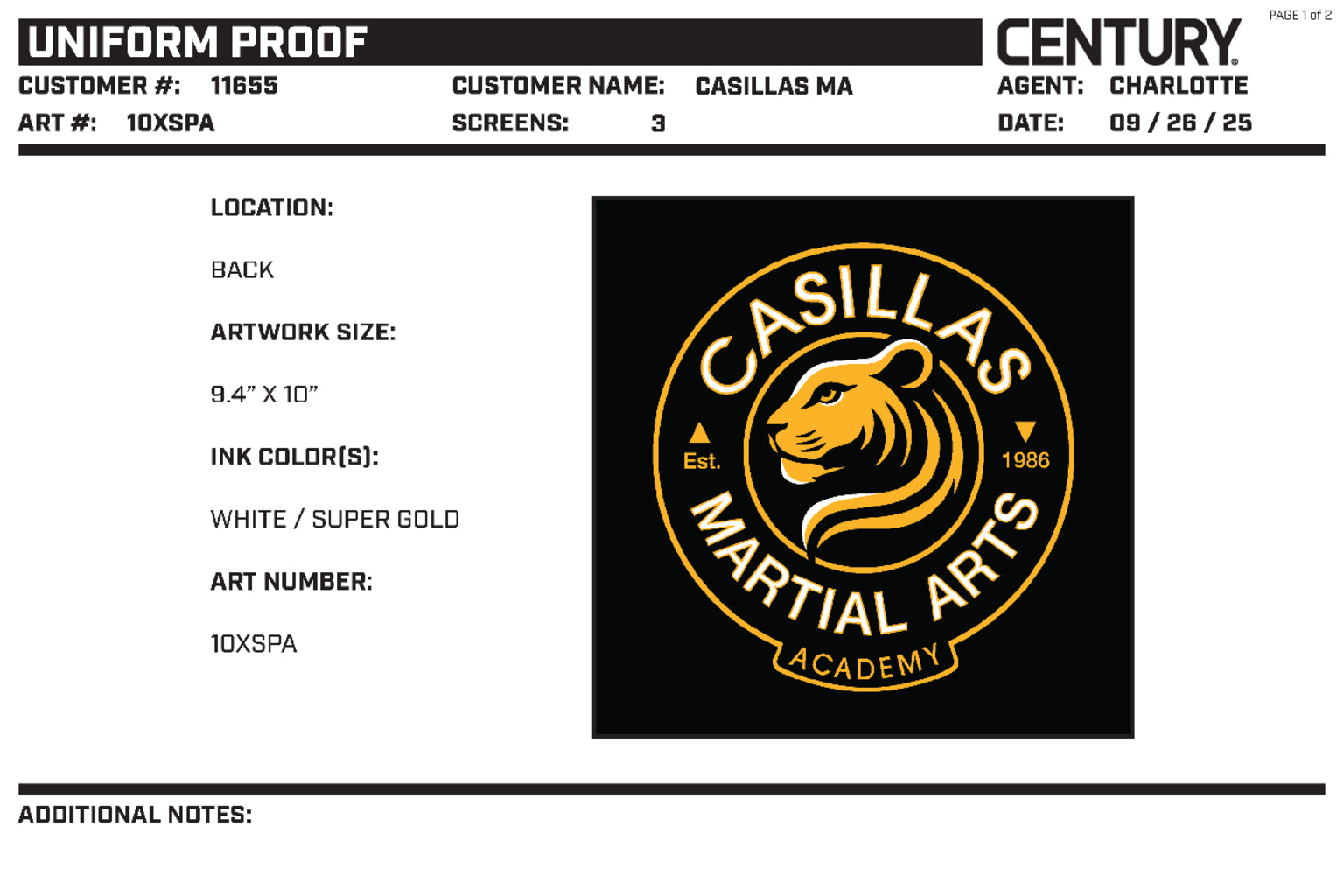 Lightweight Student Uniform, Black