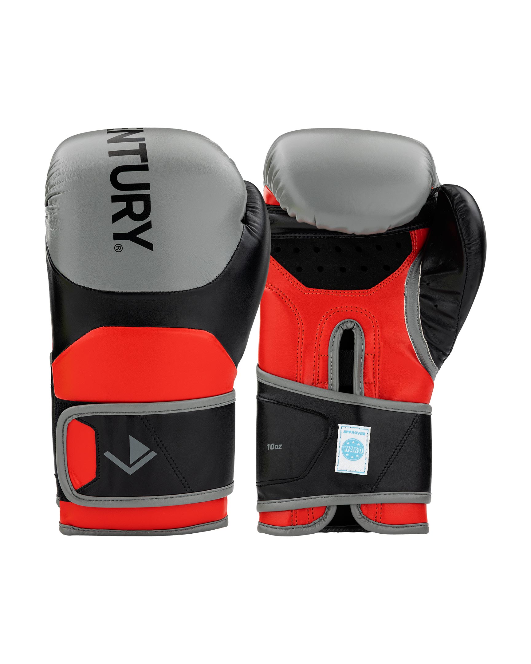 WAKO Drive 10 oz. Kickboxing Gloves 10 oz. Grey Black Red