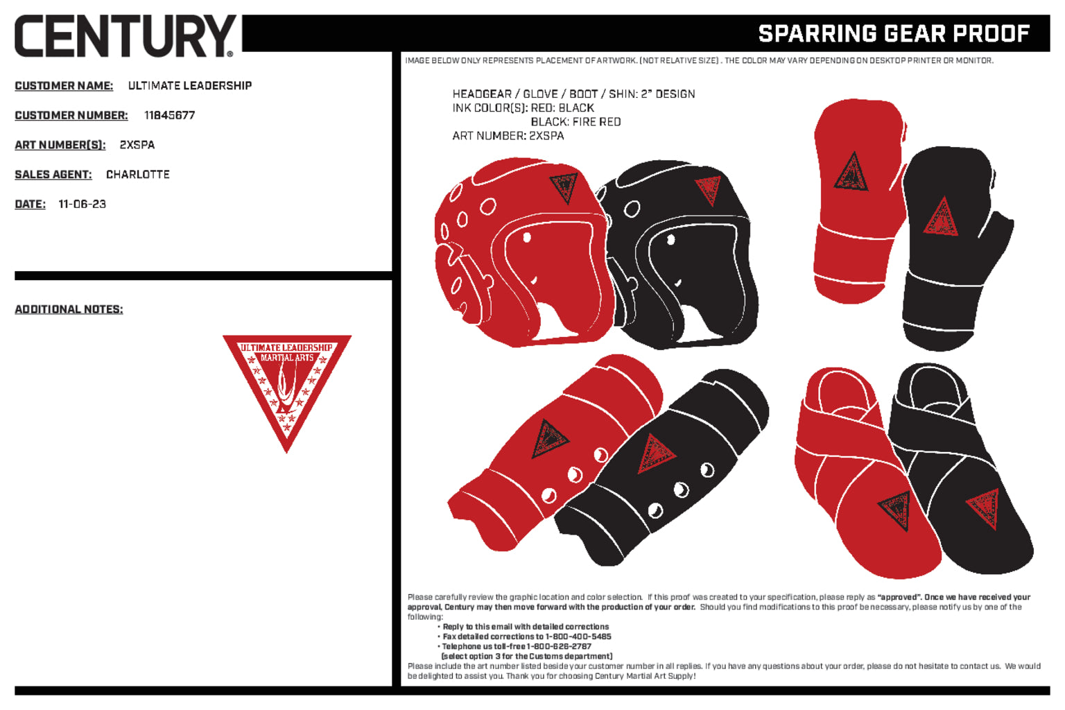 Century Glove Blank, Red