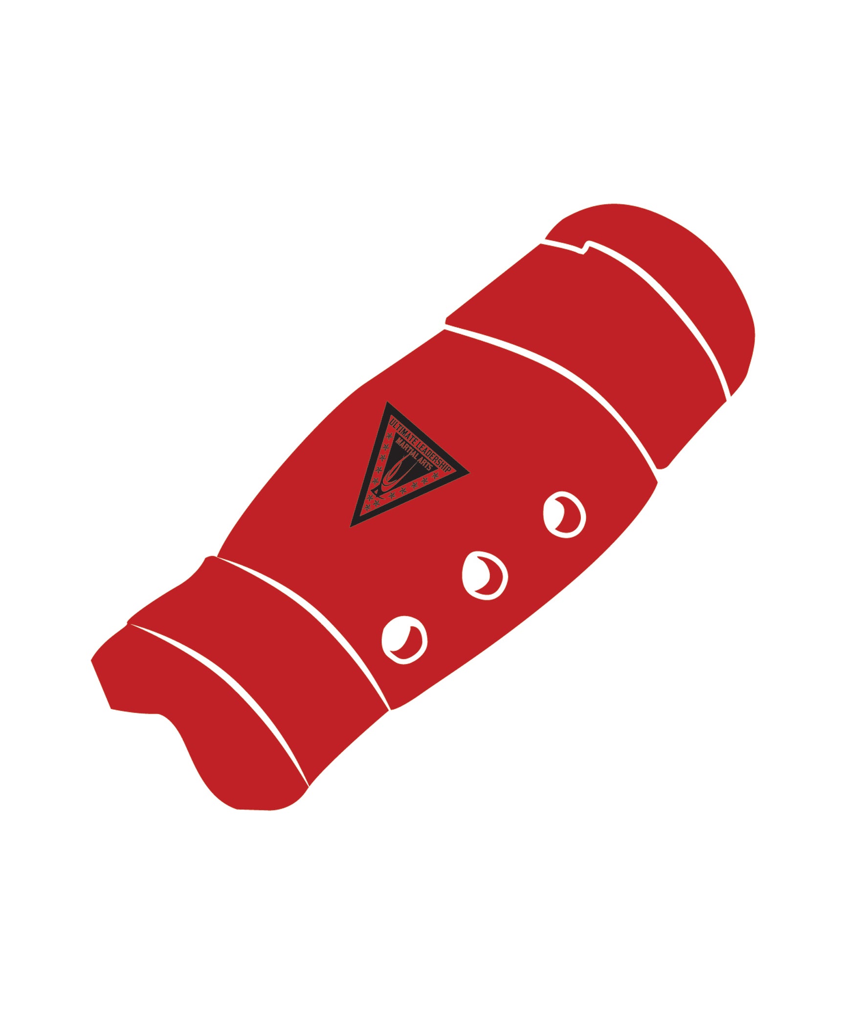 Shin Guard Custom, Red