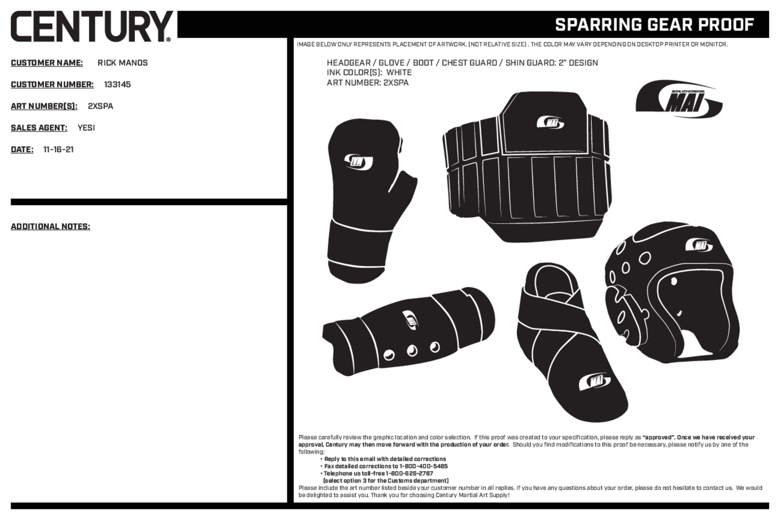Century Glove Blank, Black