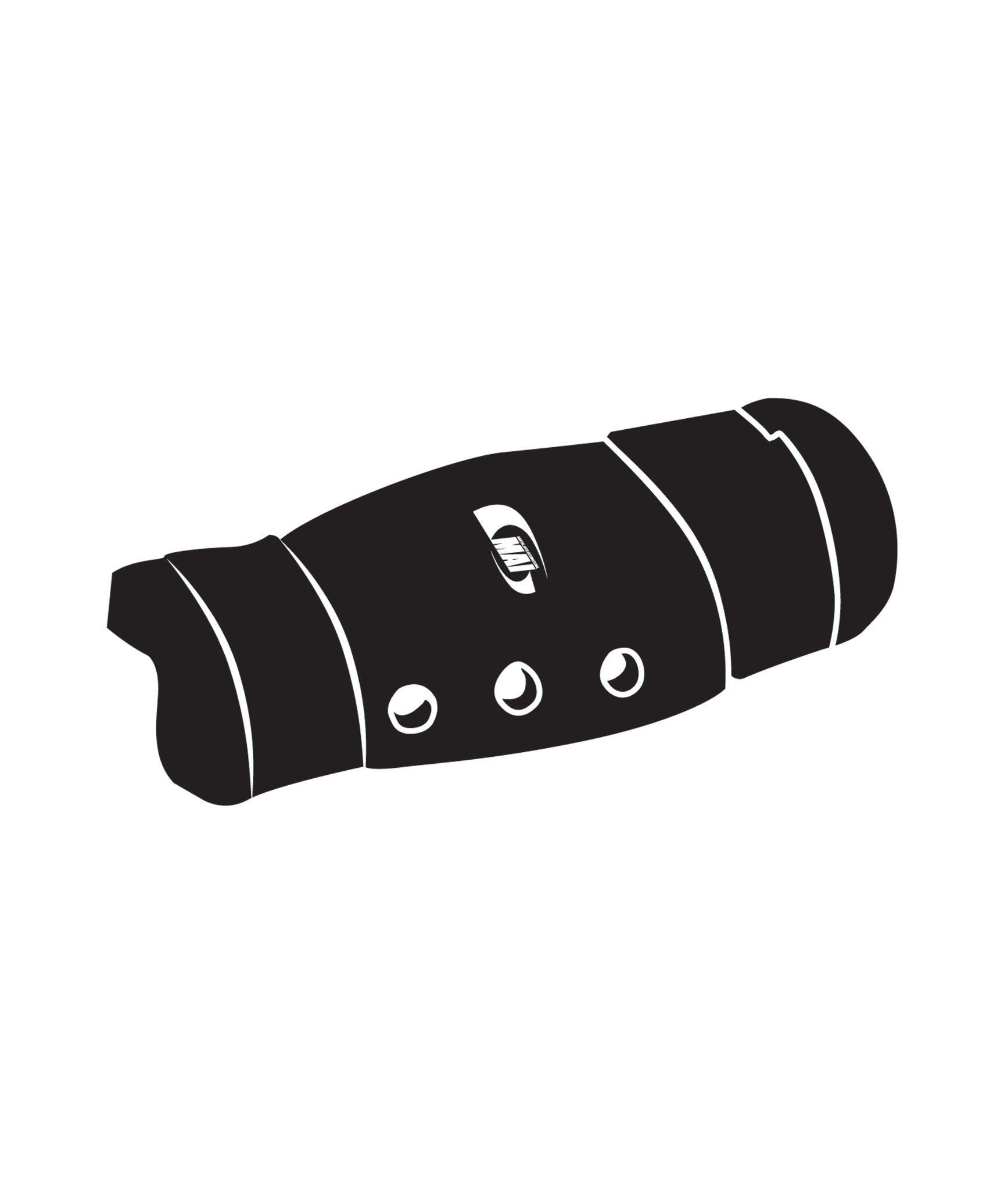 Shin Guard Custom, Black