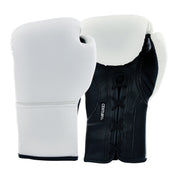 Custom Leather Lace Up Bag Glove White