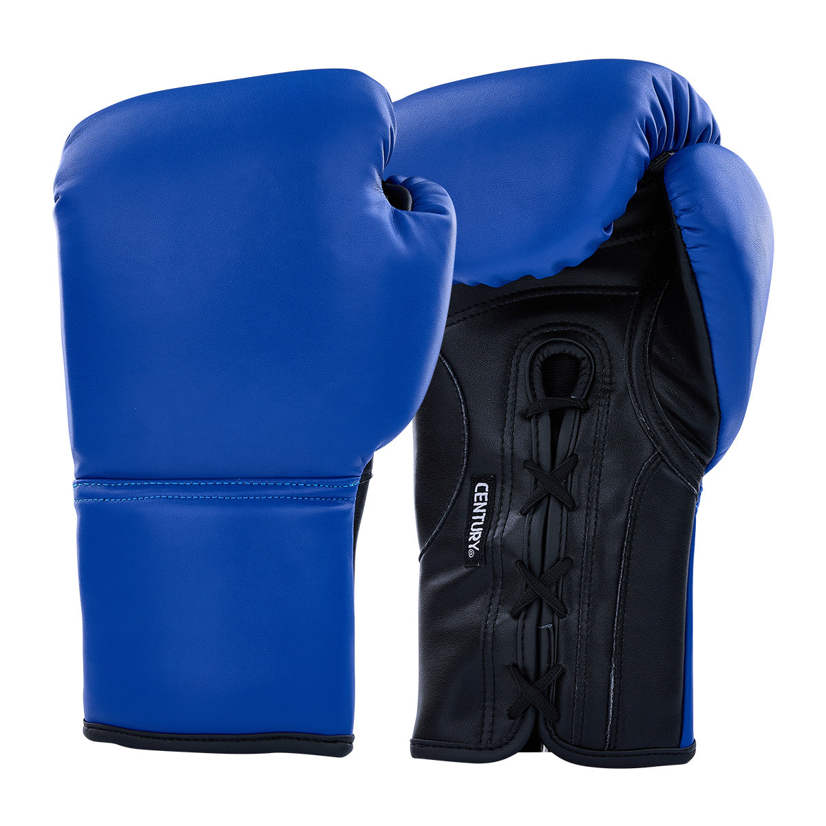Custom Leather Lace Up Bag Glove Blue