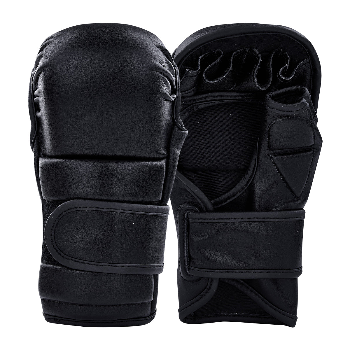 Custom Leather MMA Training Glove Black