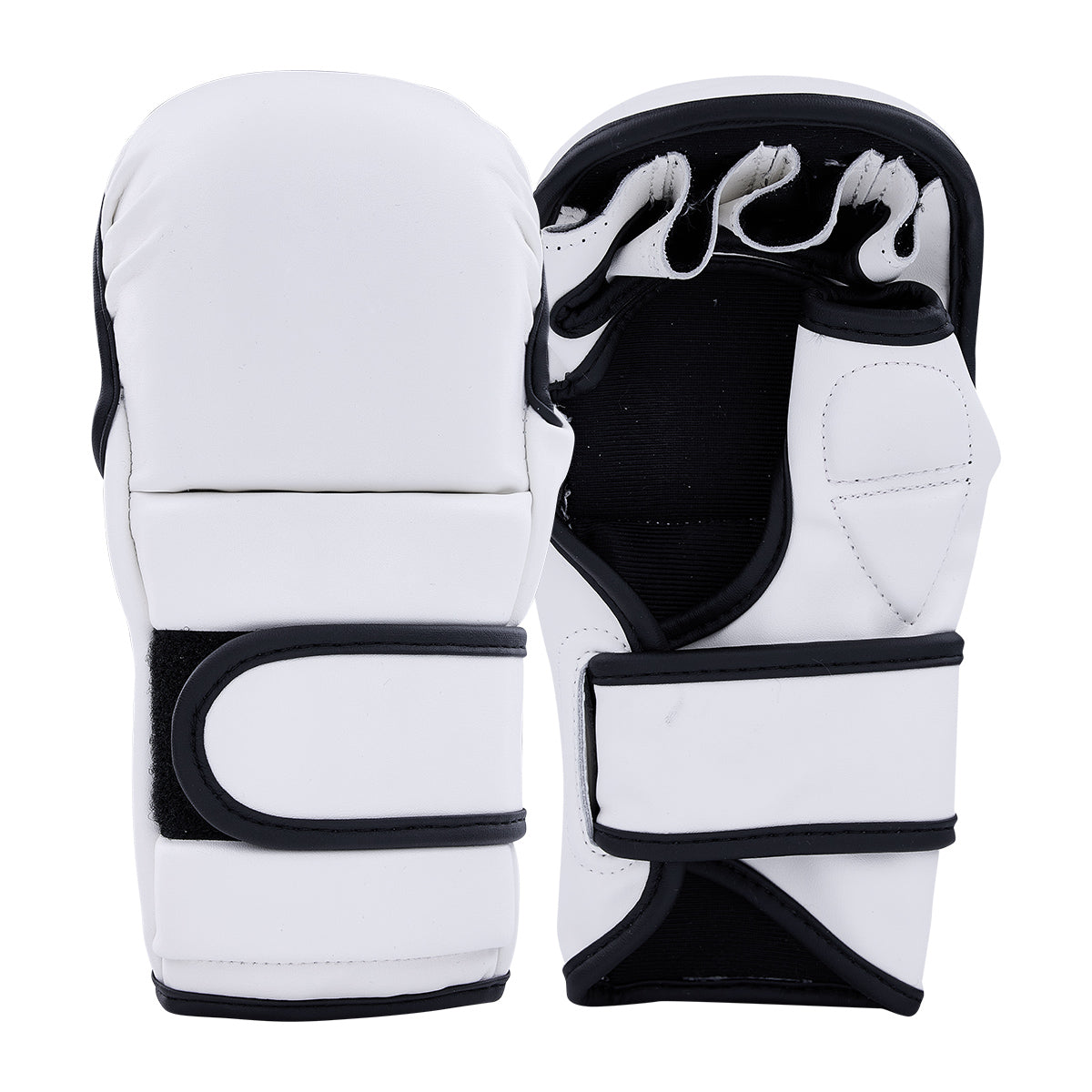 Custom Leather MMA Training Glove White
