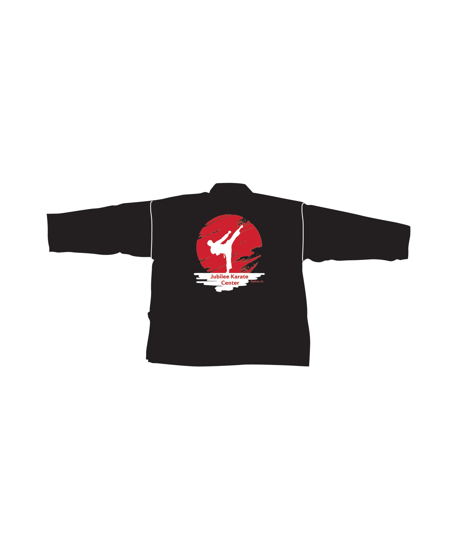 6oz Lightweight Student Jacket Custom, Black
