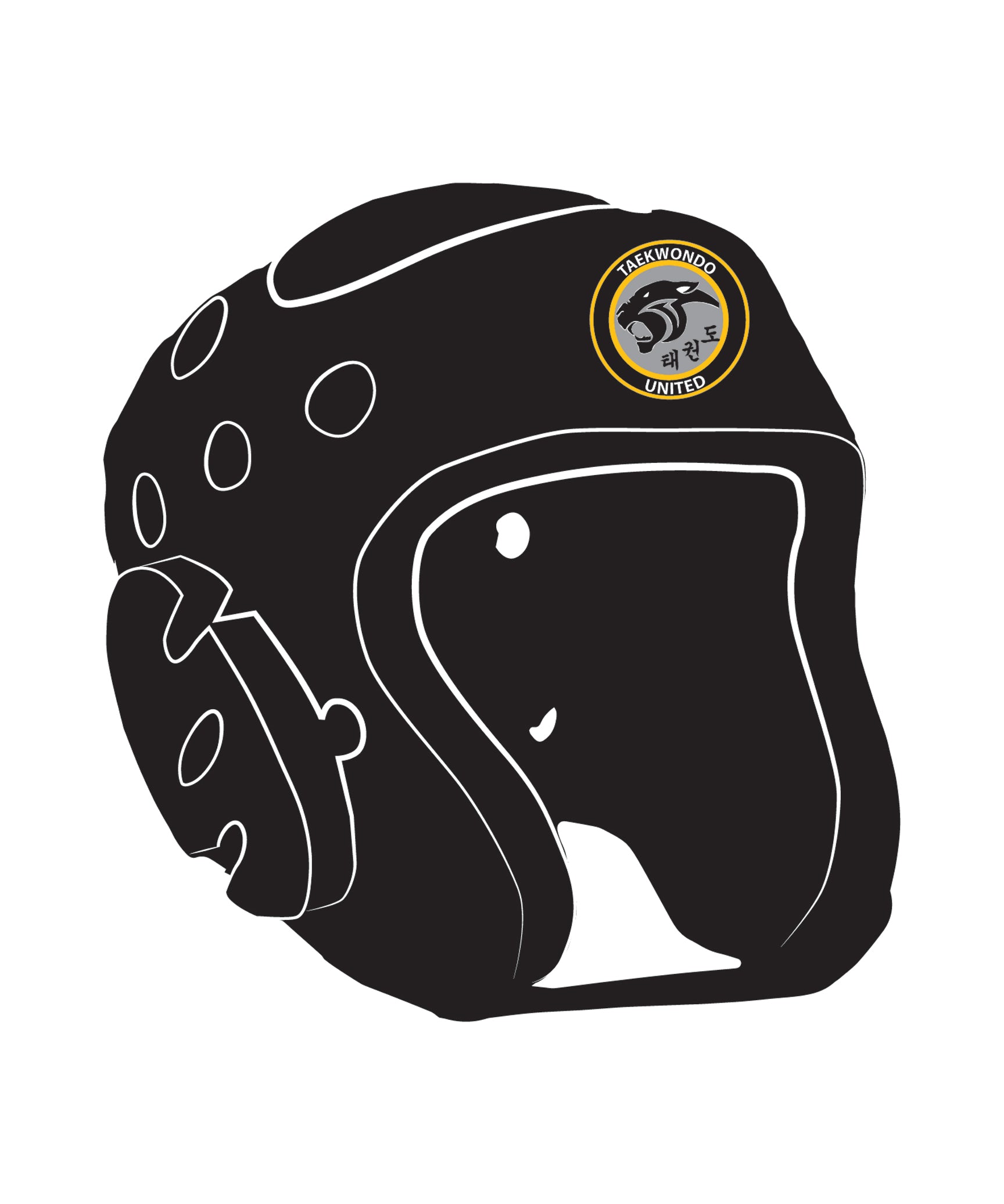 Headgear with shield Custom, Black