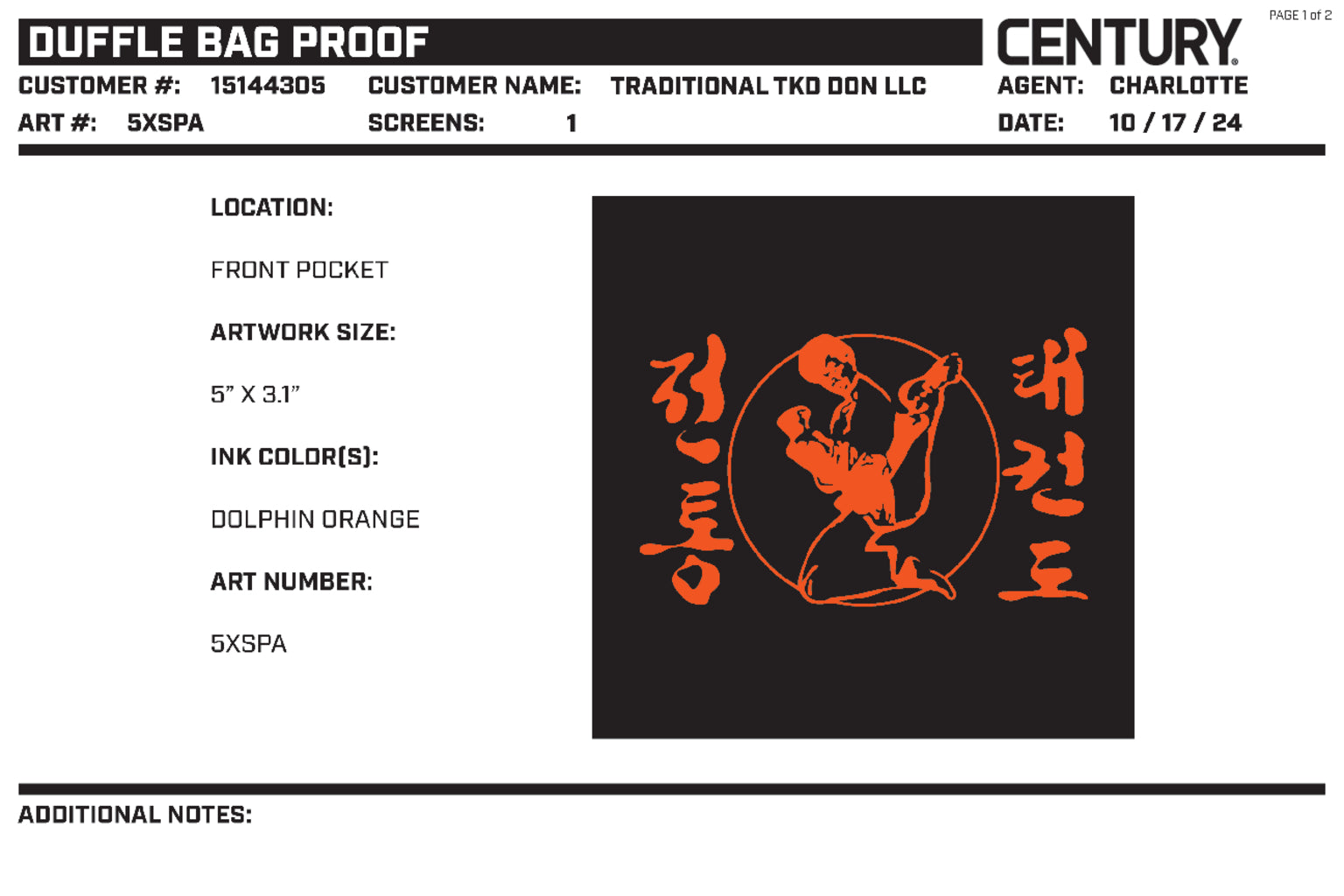 CUSTOM DUFFEL BAG BLACK, Black