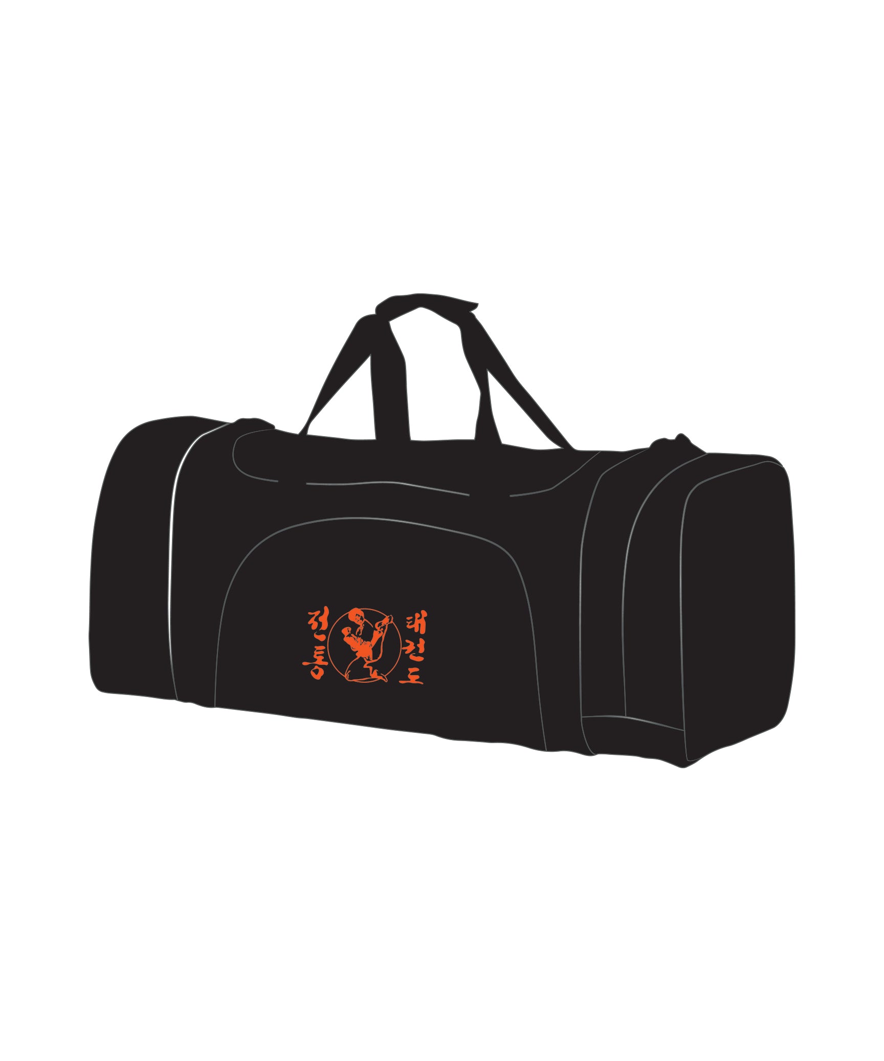 CUSTOM DUFFEL BAG BLACK, Black