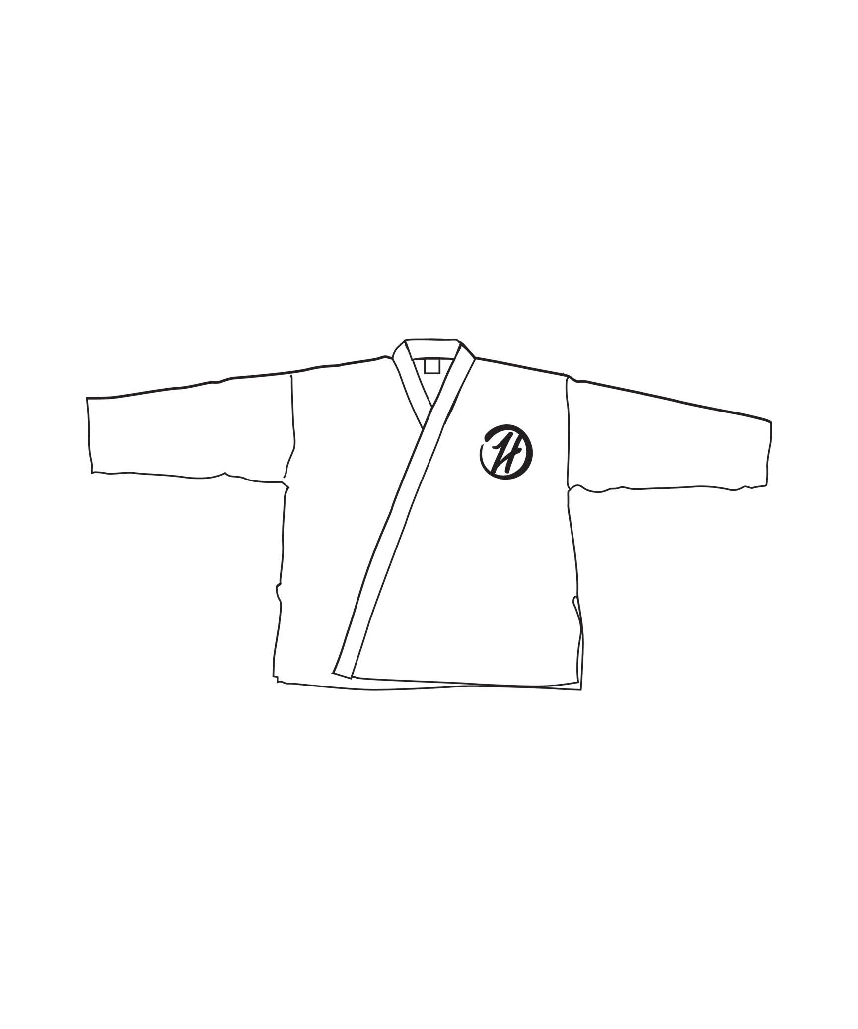 6oz Lightweight Student Jacket Custom, White