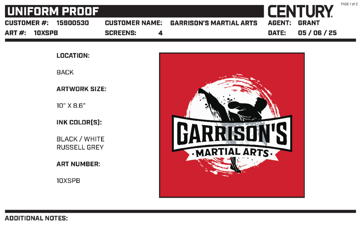 Lightweight Student Uniform, Red