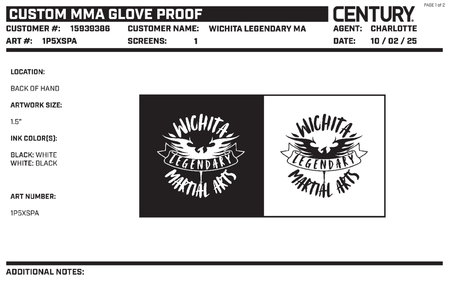 Mma Glove Custom, Black