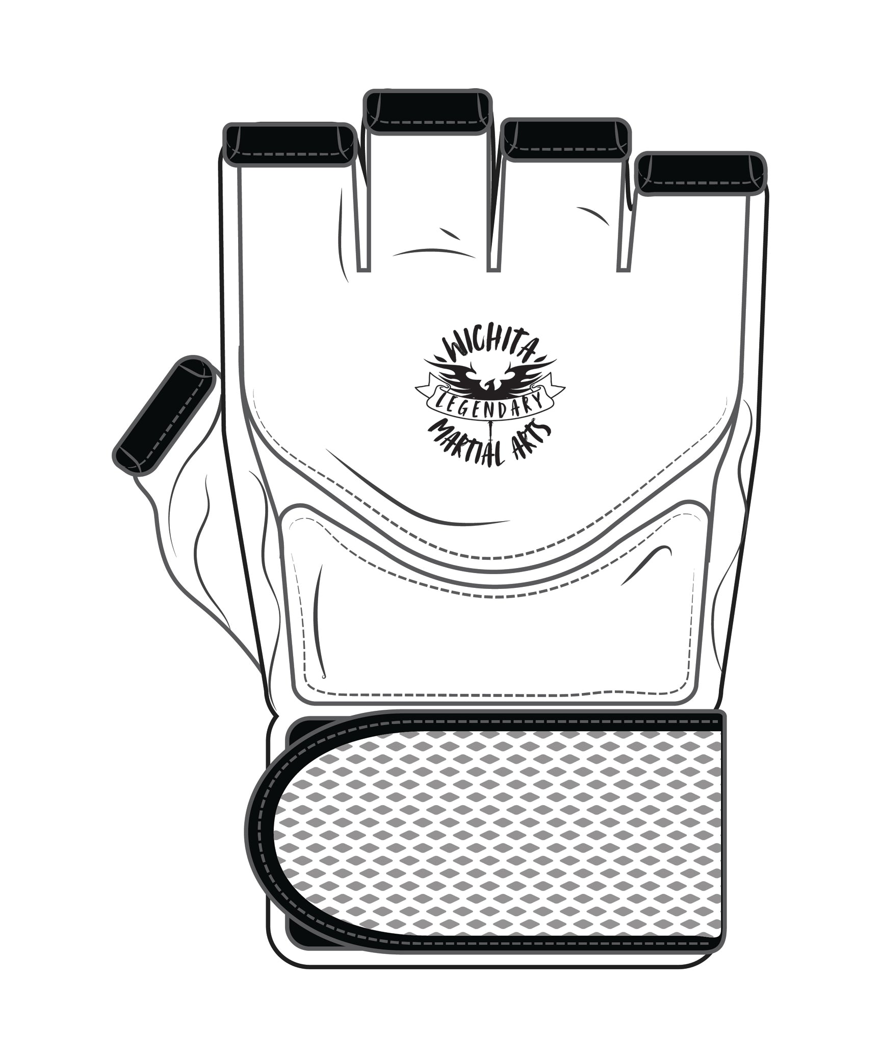 Mma Glove Custom, White