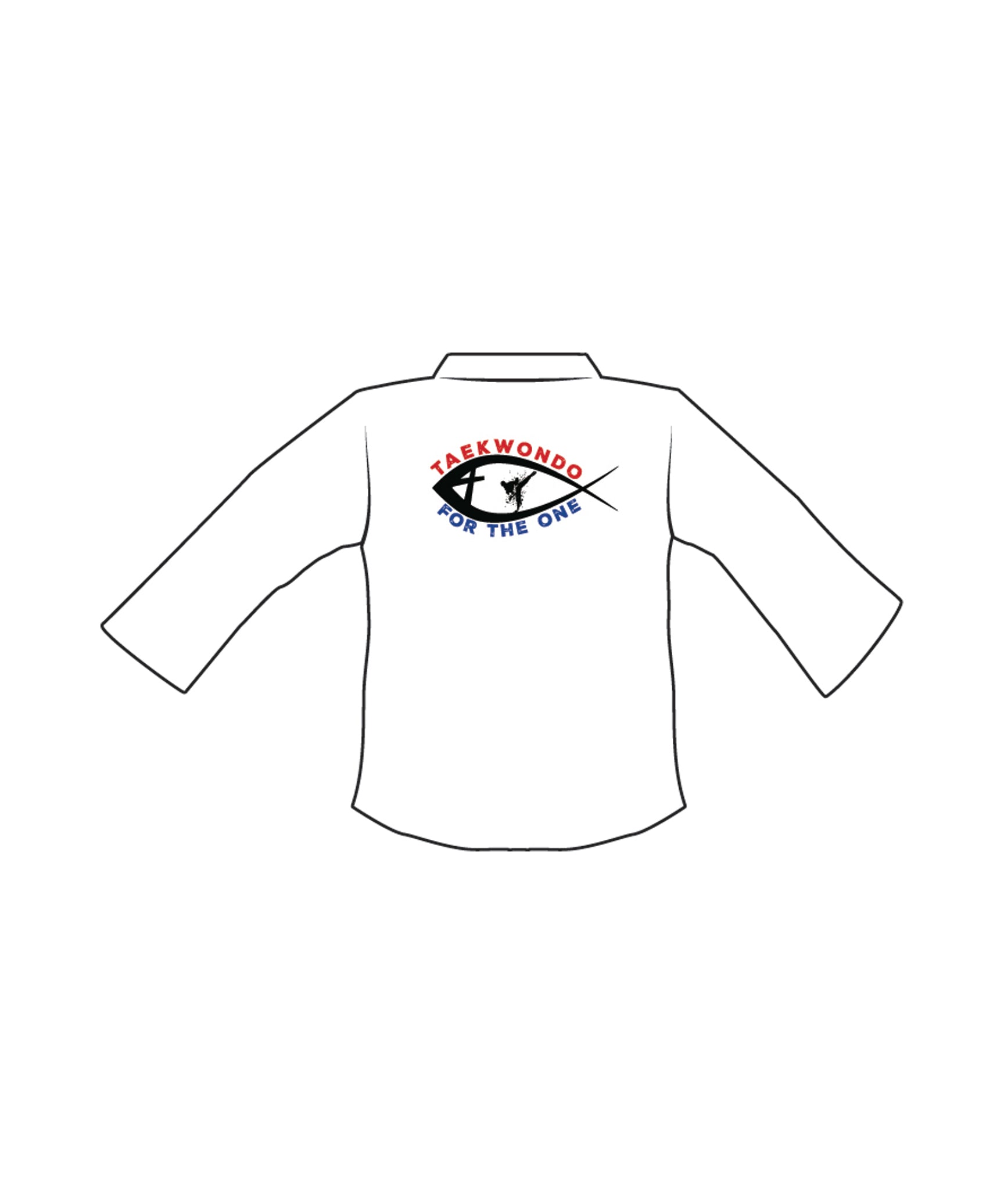 ULightweight Tkd Student Uniform Custom, White