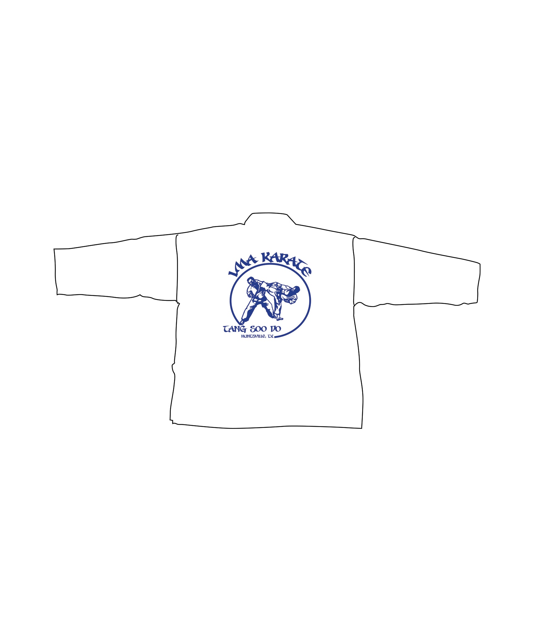 Student Elastic Uniform, White