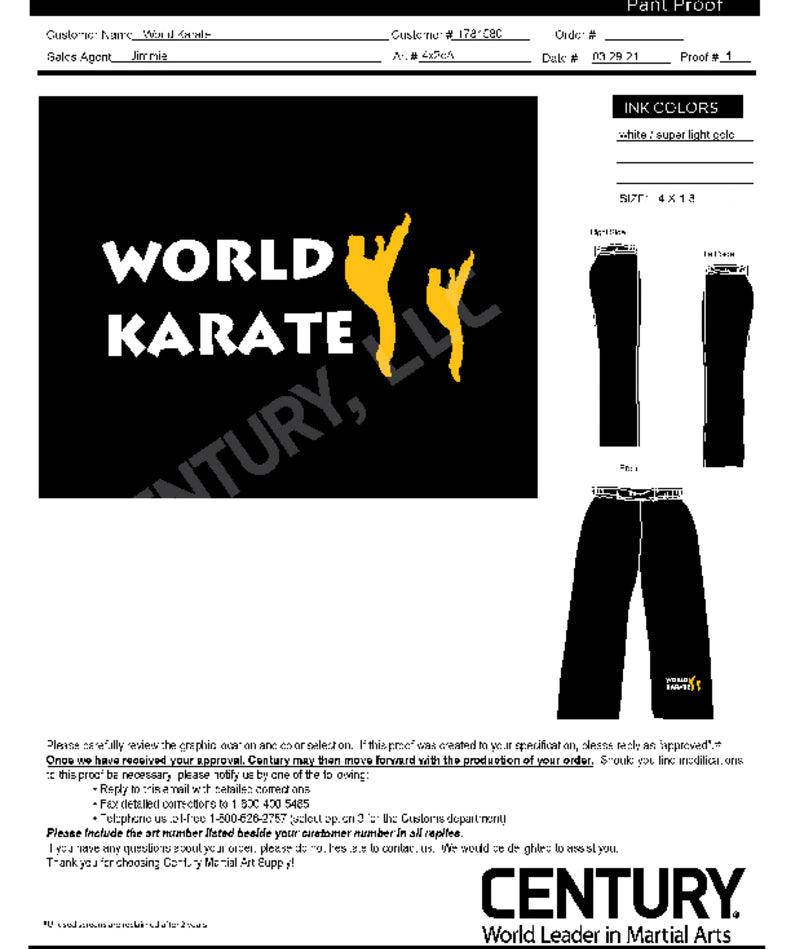 6oz Lightweight Student Ew Pant, Black