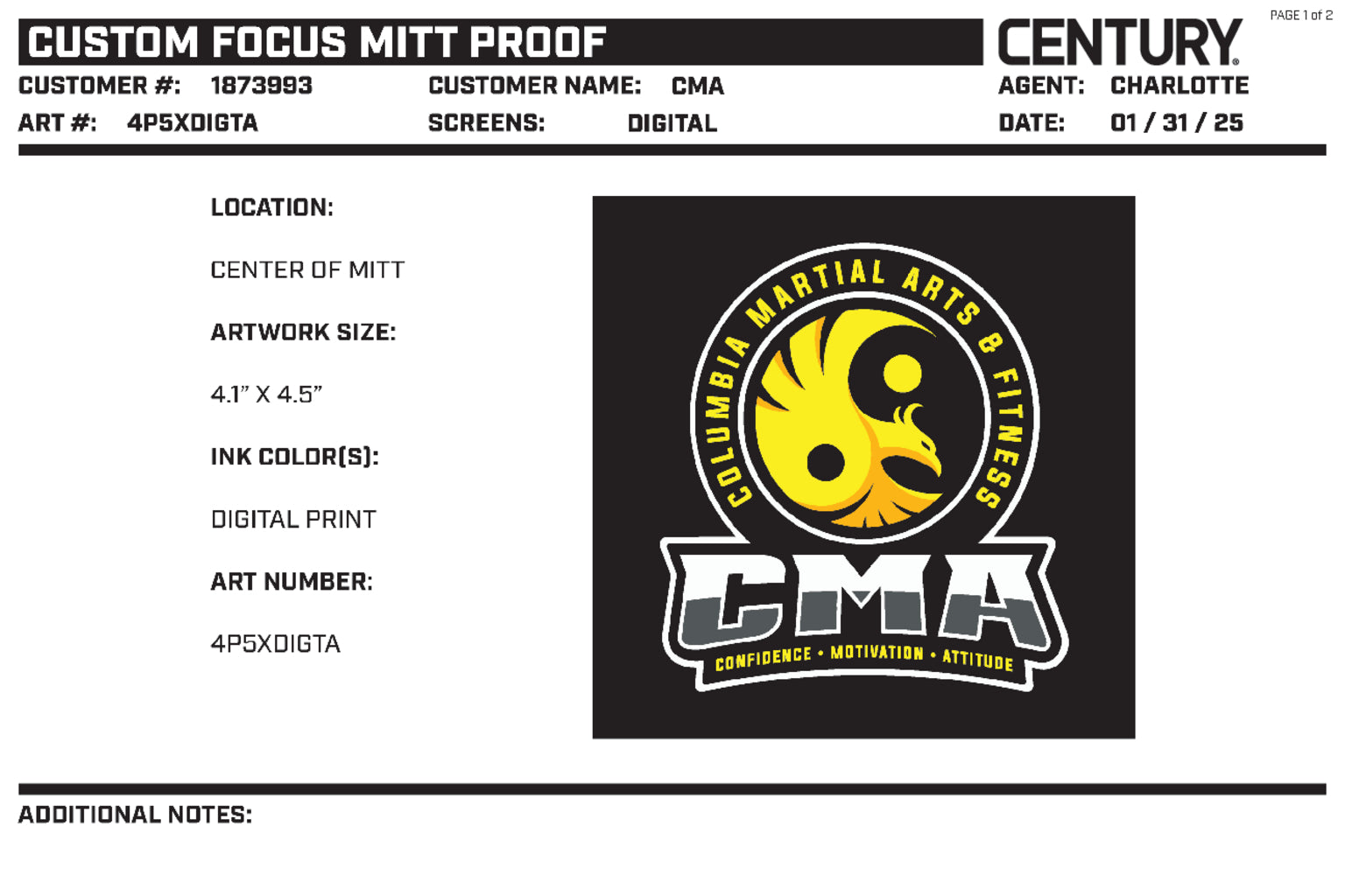 CUSTOM FOCUS MITT, Black