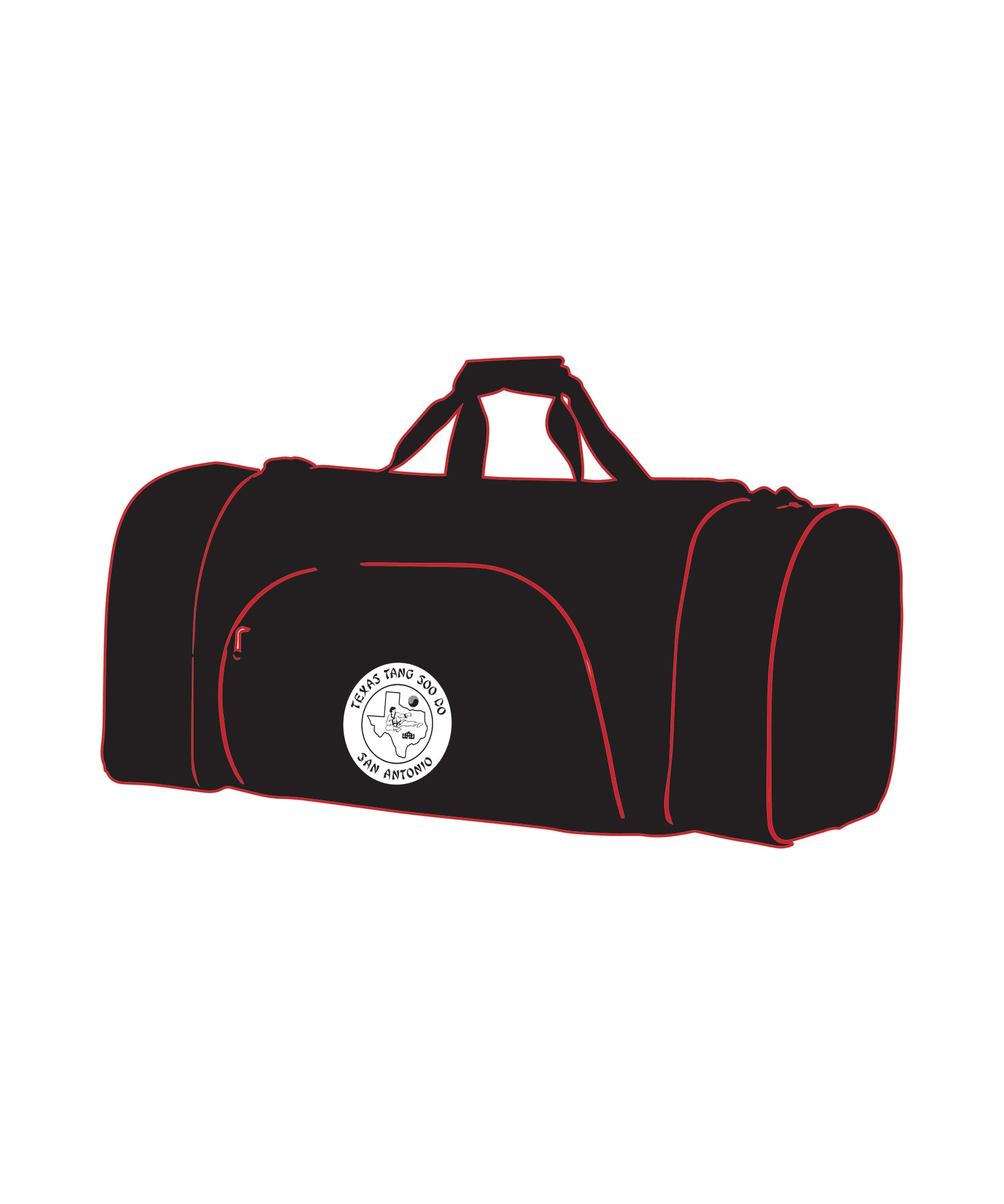 CUSTOM DUFFEL BAG BLACK, Black