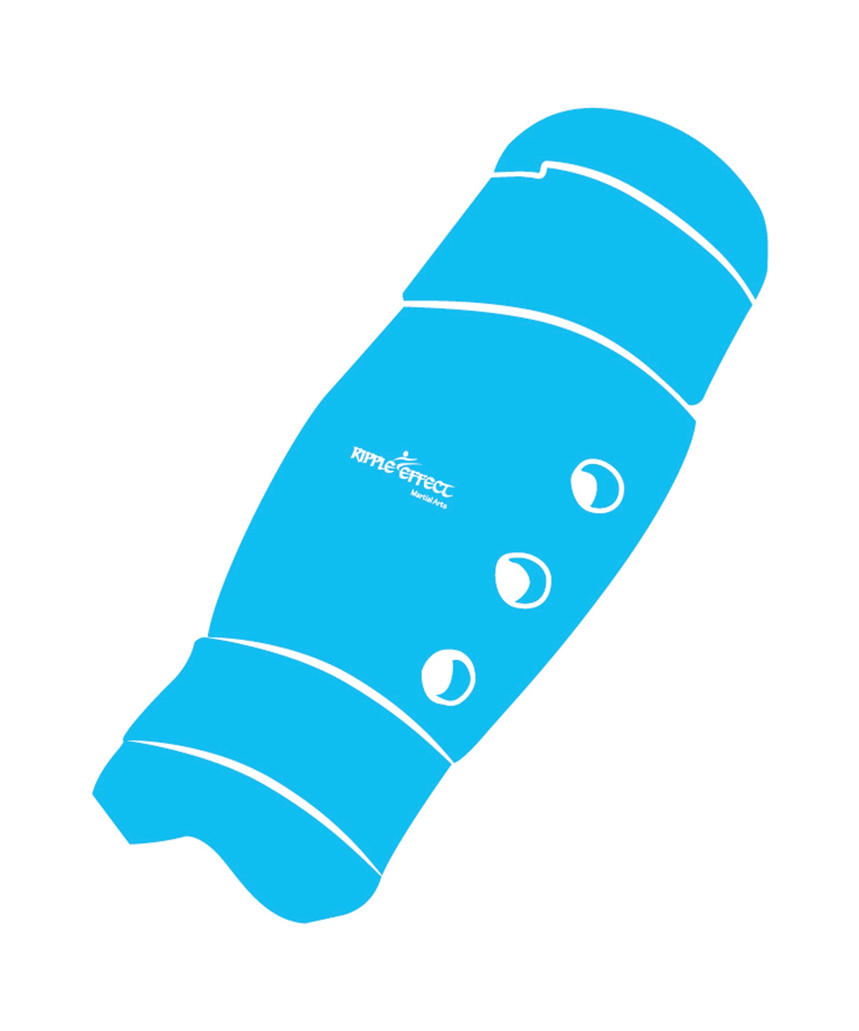 Shin Guard Custom, Neon Blue
