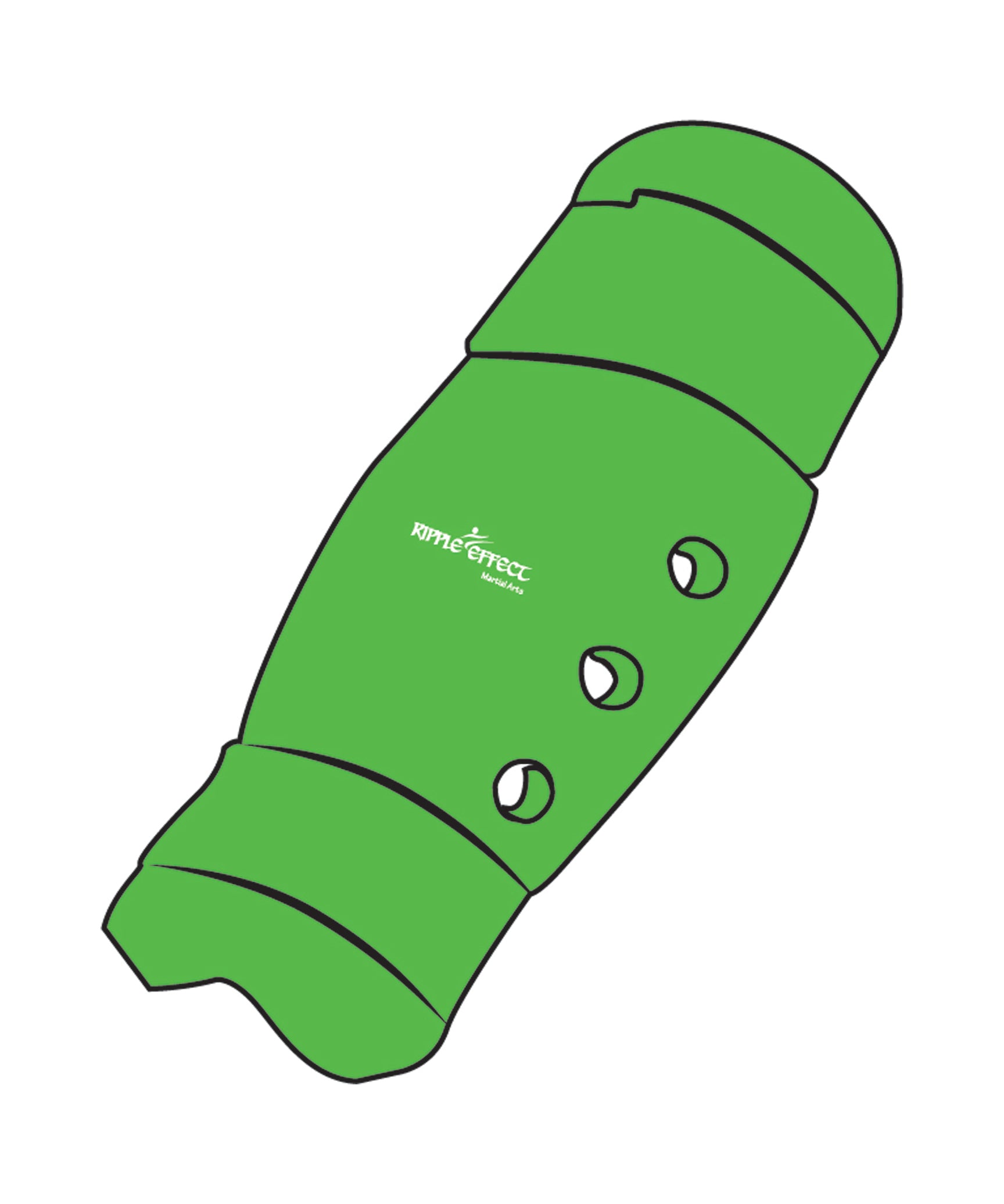 Shin Guard Custom, Neon Green