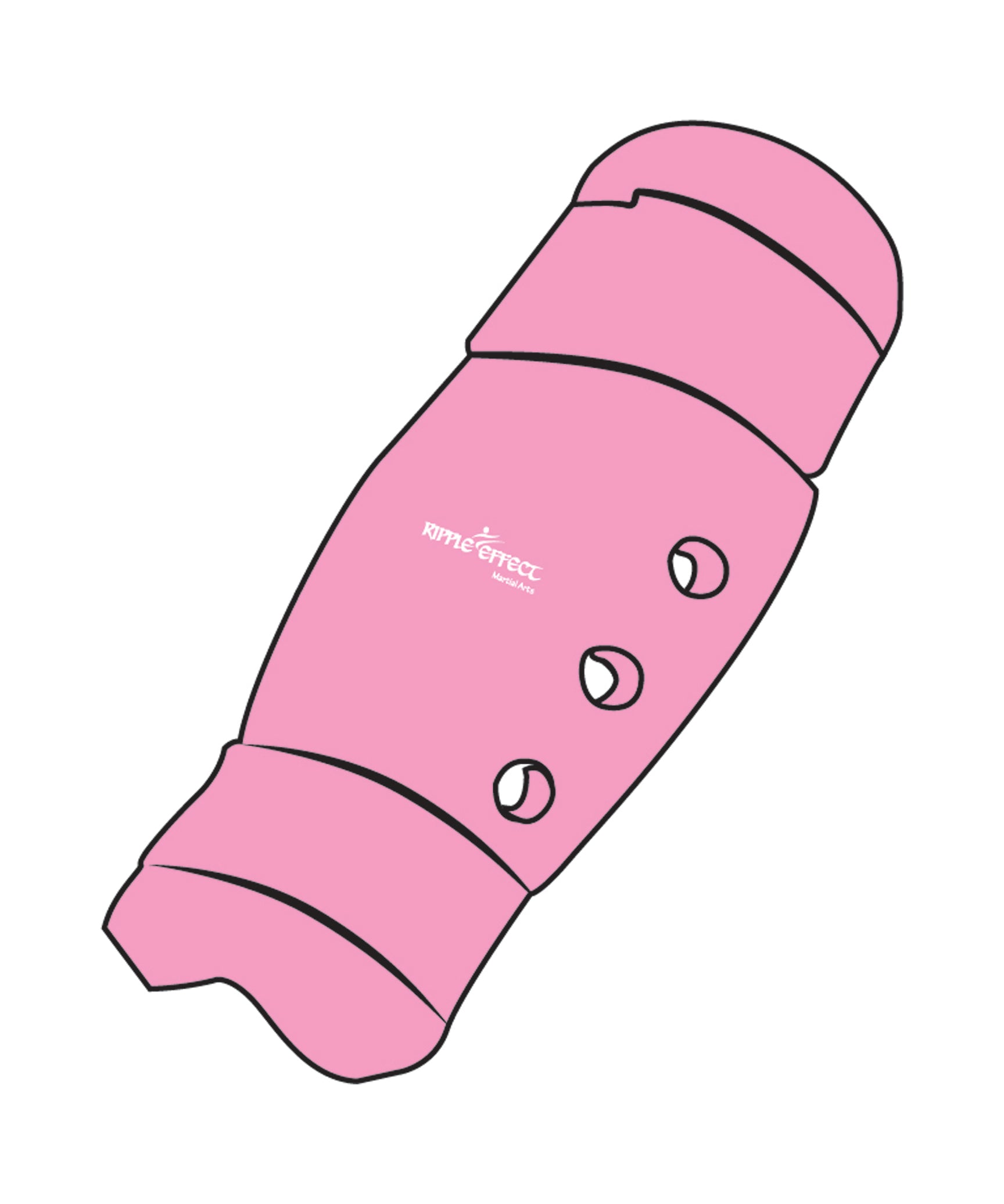 Shin Guard Custom, Neon Pink