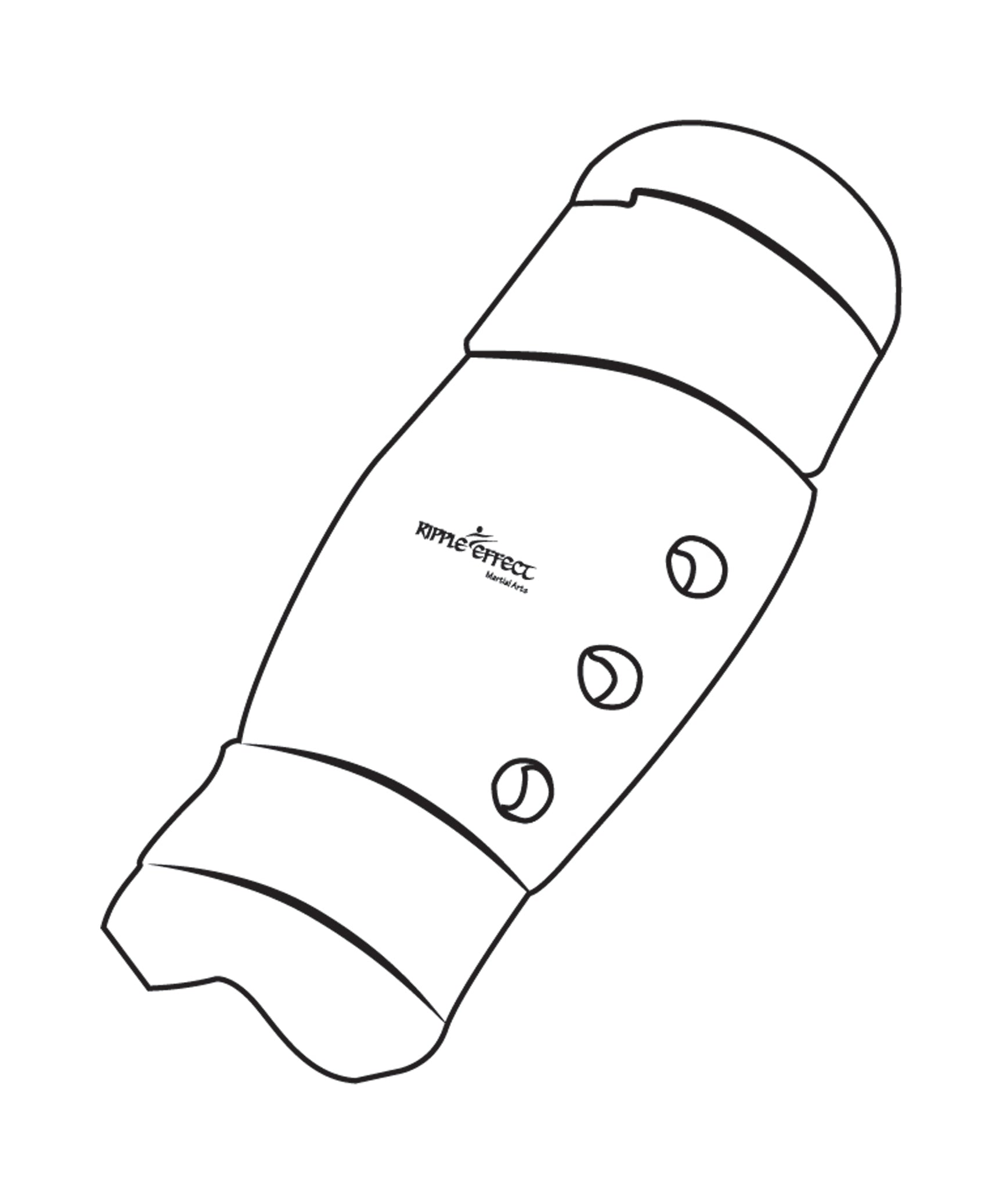 Shin Guard Custom, White