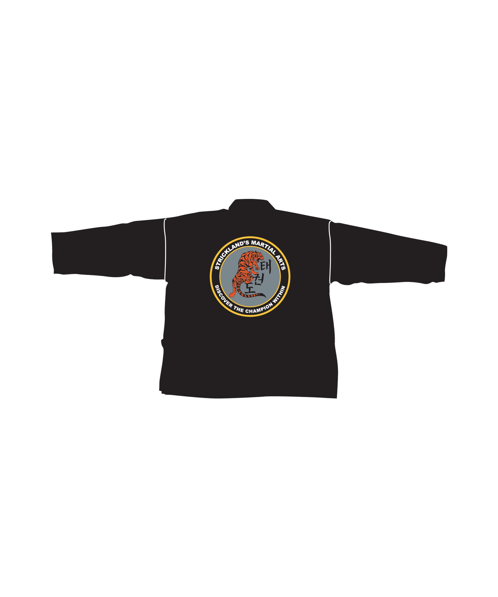 6oz Lightweight Student Jacket Custom, Black