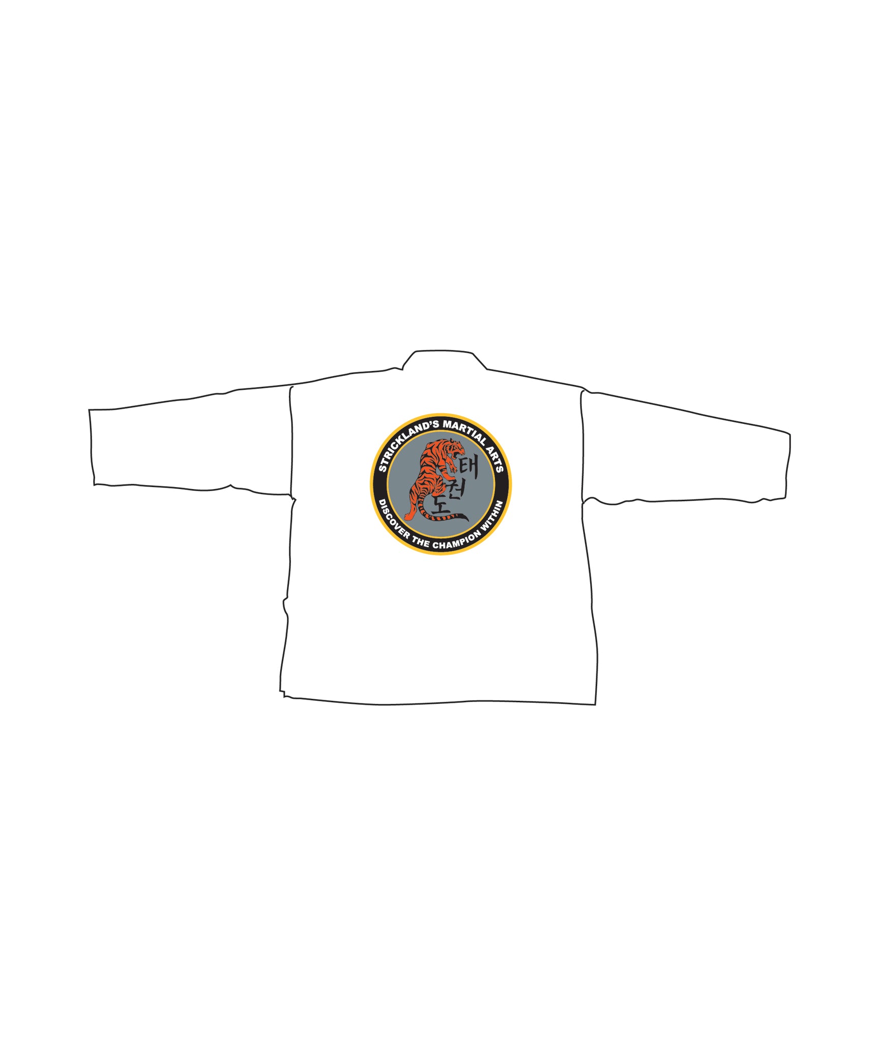 6oz Lightweight Student Jacket Custom, White
