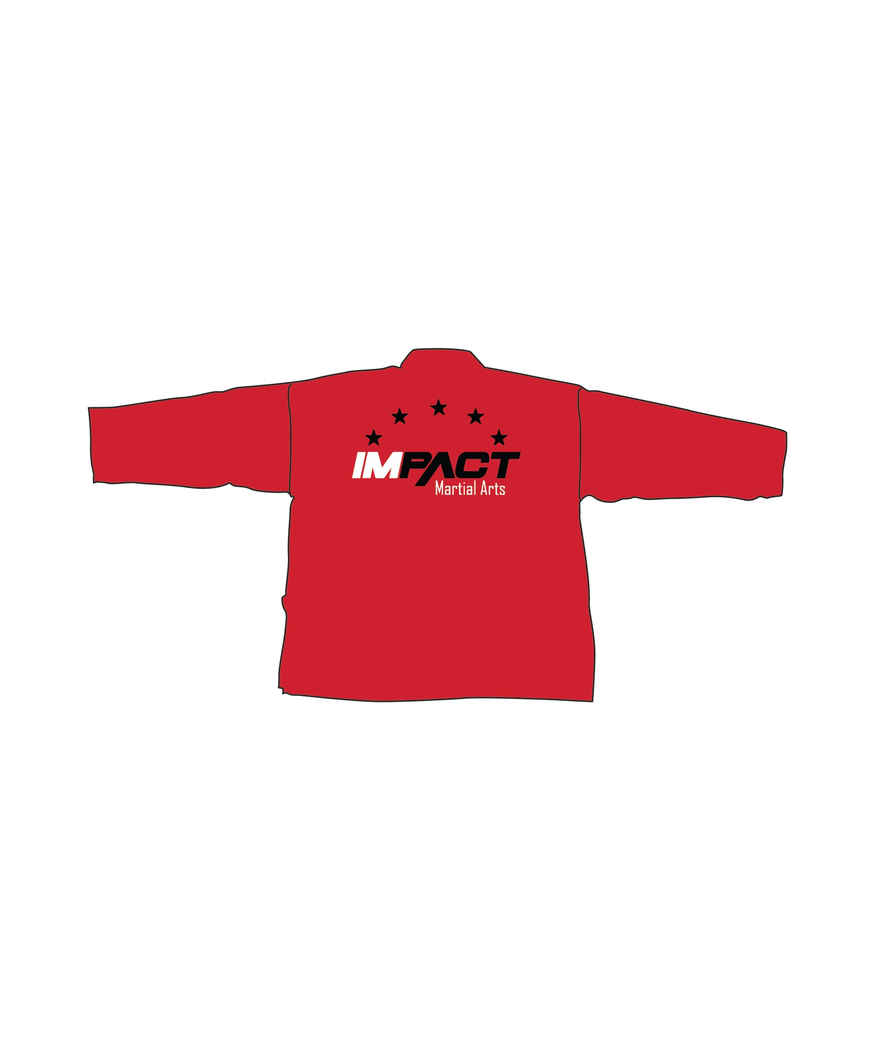 6oz Lightweight Student Jacket Custom, Red