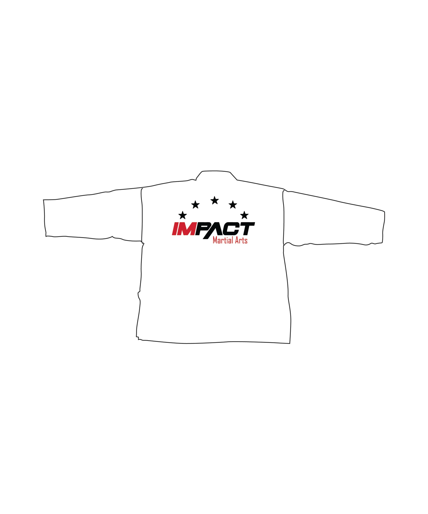 6oz Lightweight Student Jacket Custom, White