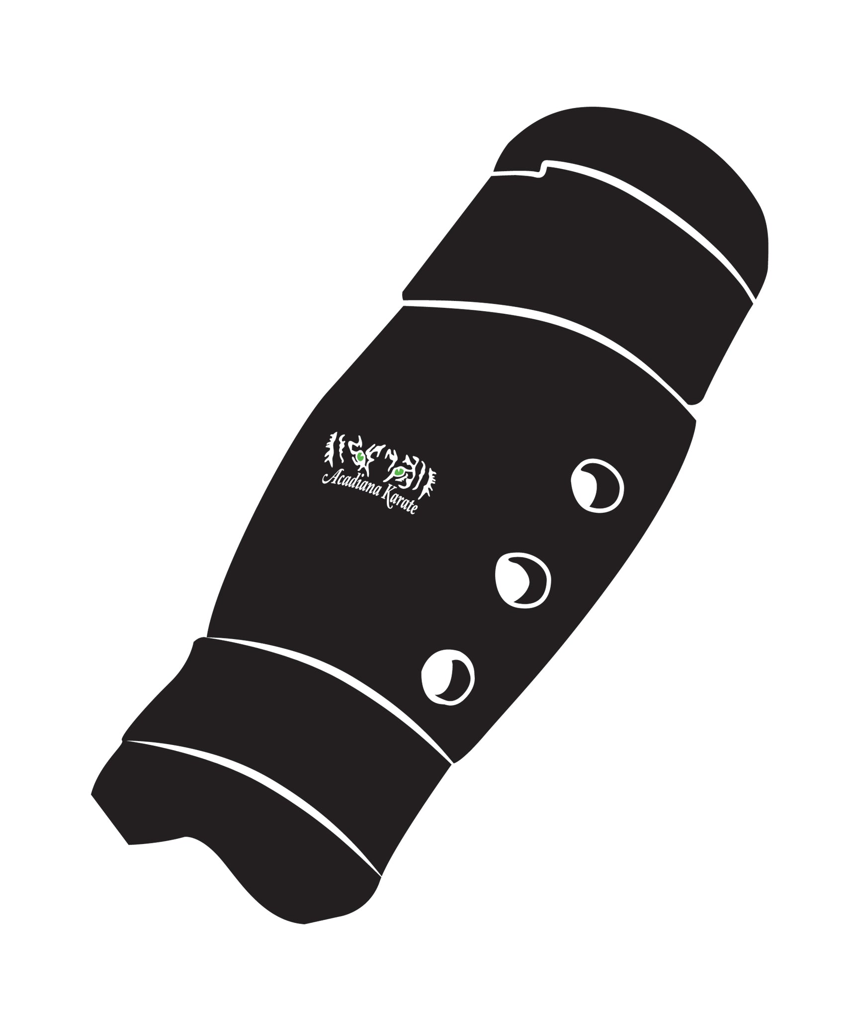Shin Guard Custom, Black