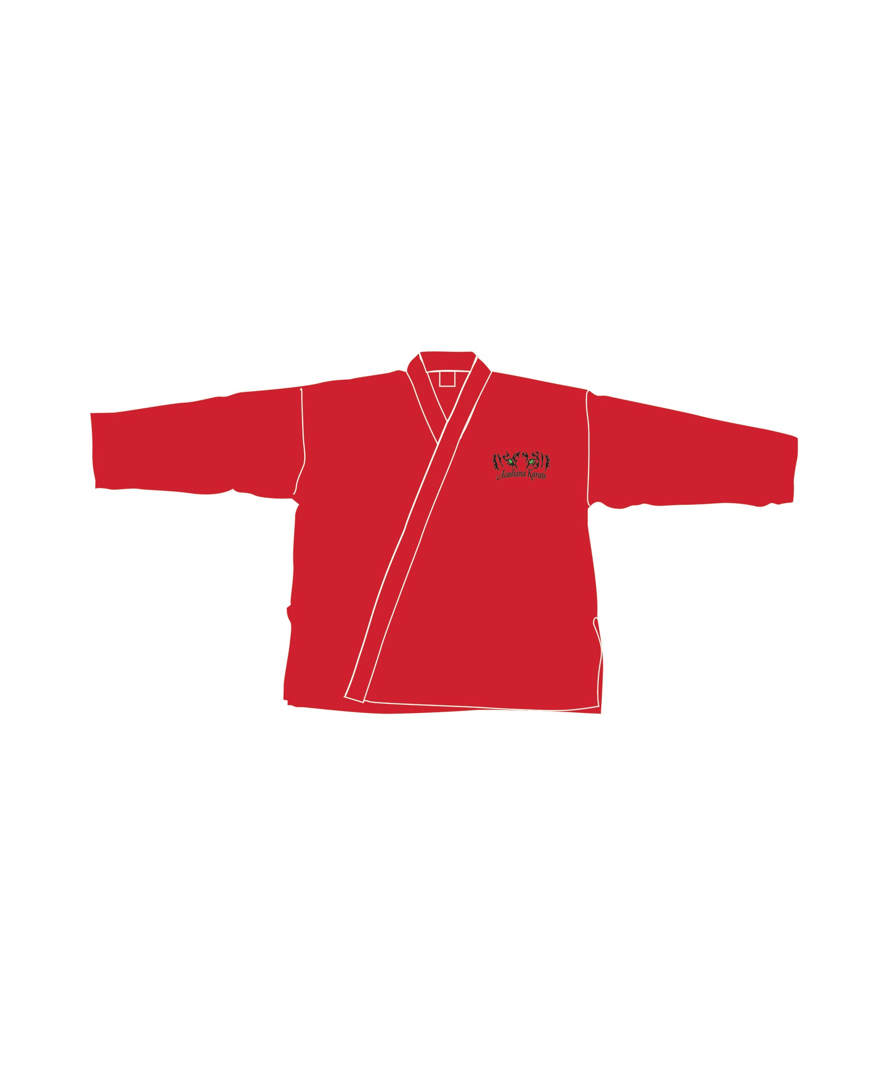 Student Elastic Uniform, Red