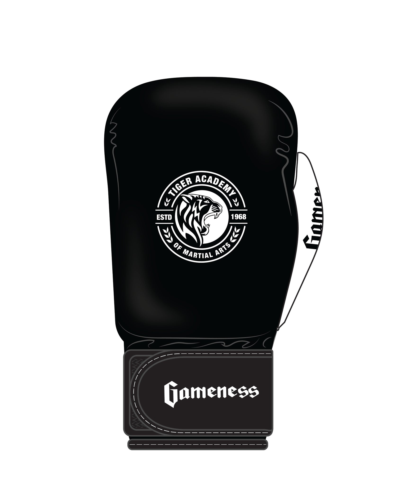 Gameness Boxing Glove Custom, Black