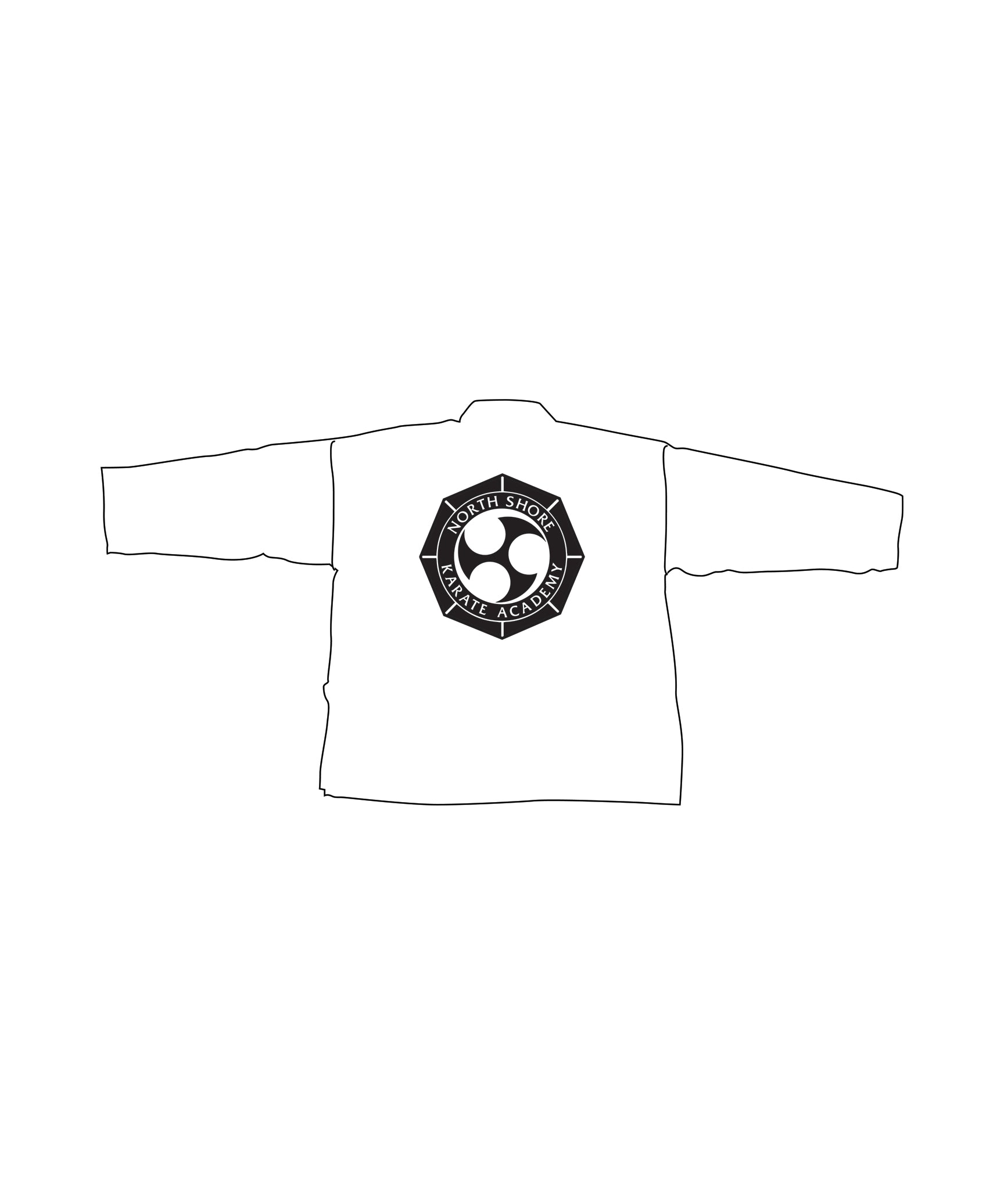 Student Elastic Uniform, White